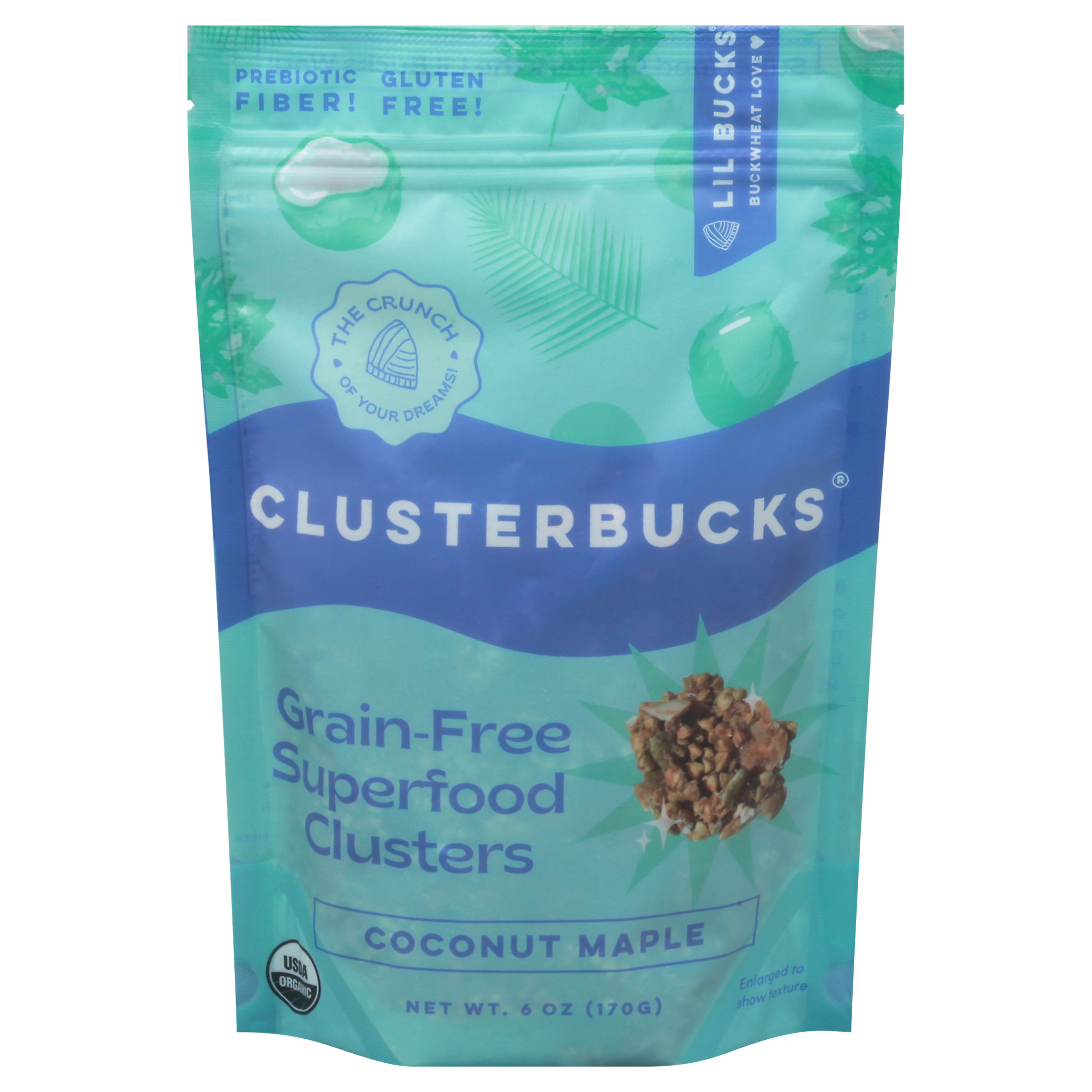 Clusterbucks Lil Bucks Superfood Grain-Free Coconut Maple Superfood Clusters