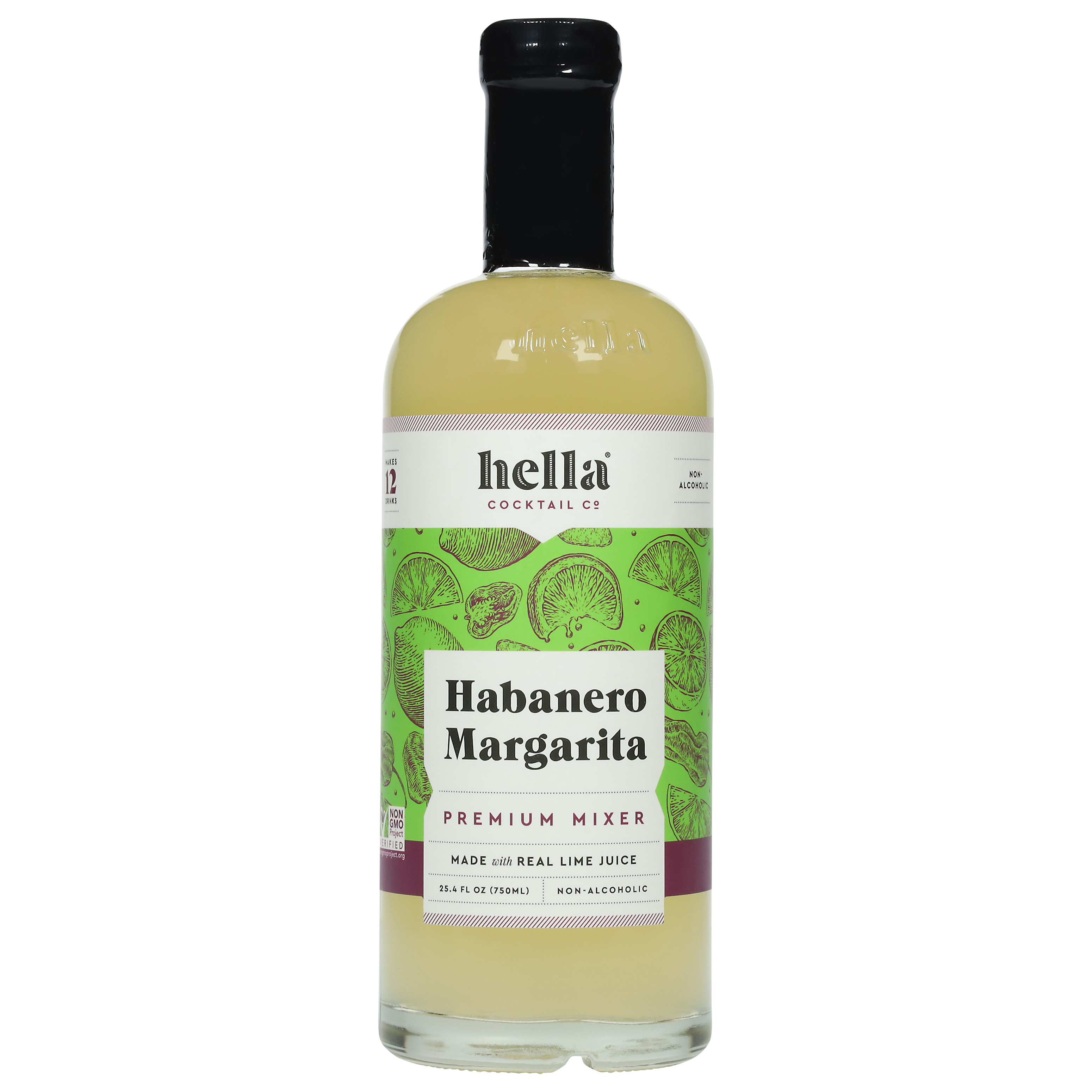Hella Cocktail Co. Non-Alcoholic Premium Mixer Habanero Margarita