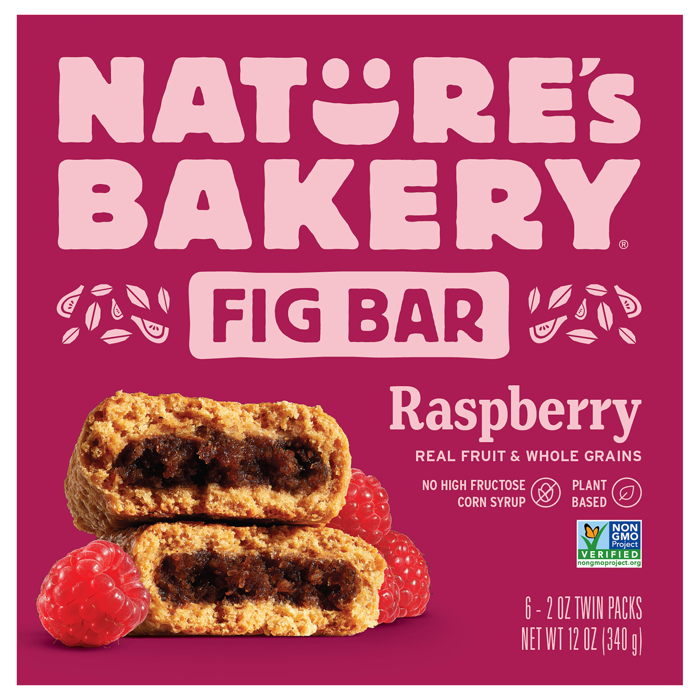 Nature's Bakery Raspberry Whole Wheat Fig Bars, Snack Bars,