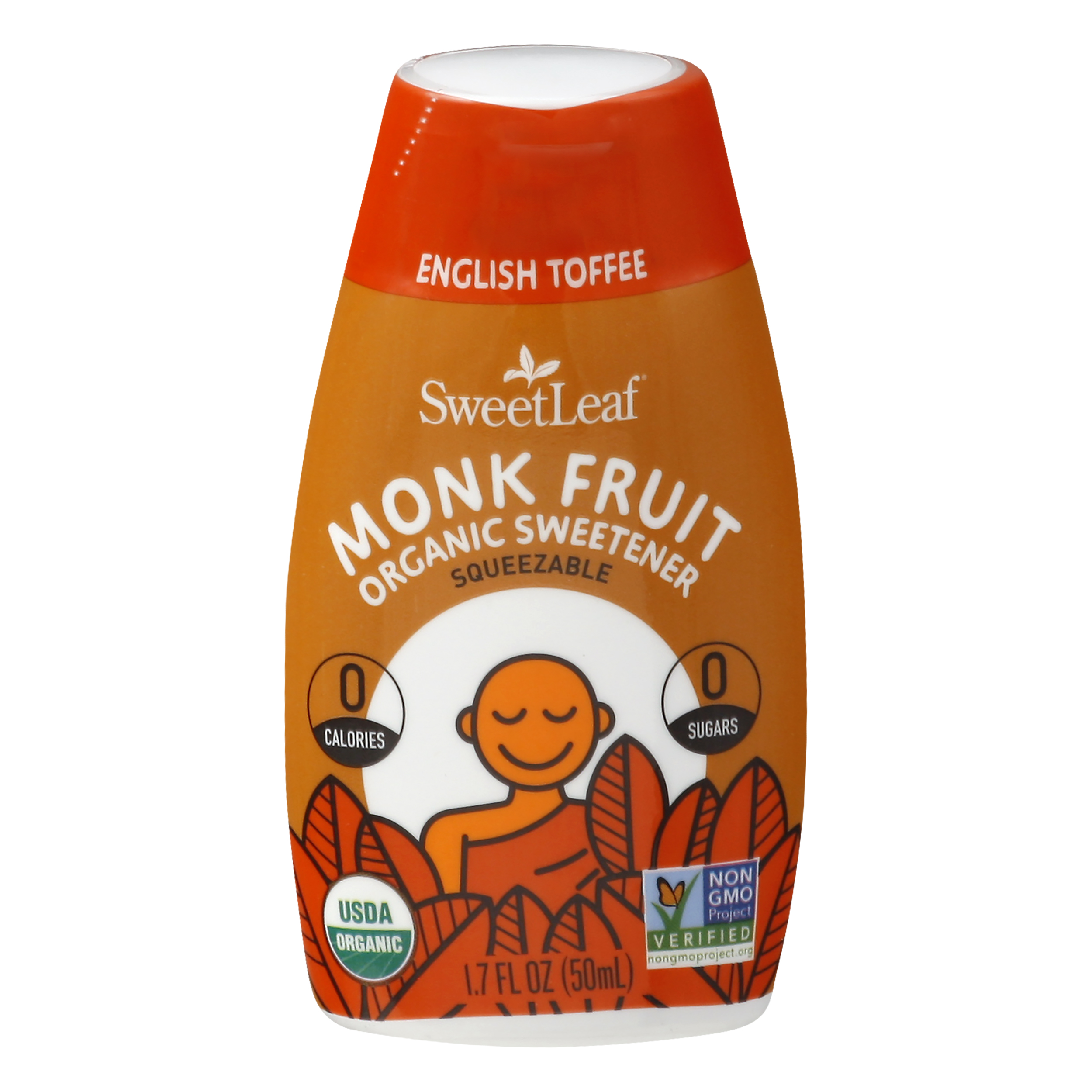 SweetLeaf Organic Squeezable English Toffee Monk Fruit Sweetener