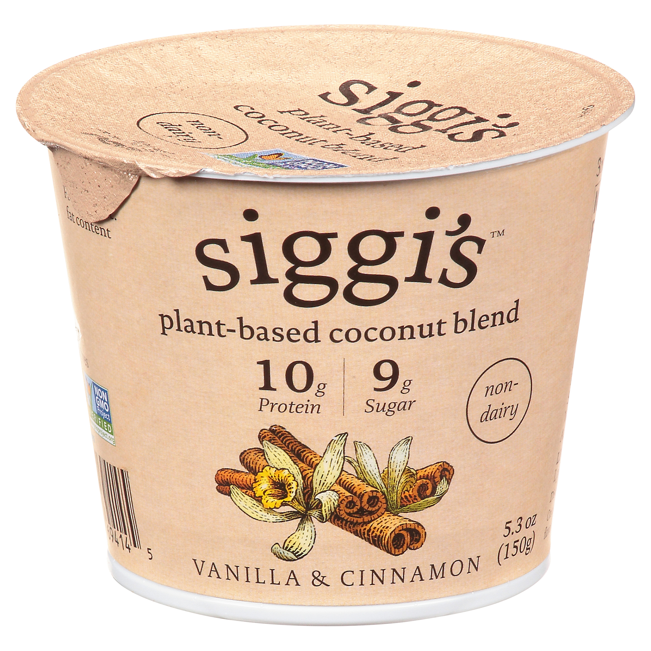 Siggi's Vanilla & Cinnamon Plant-Based Coconut Blend 5.3 oz Bowl