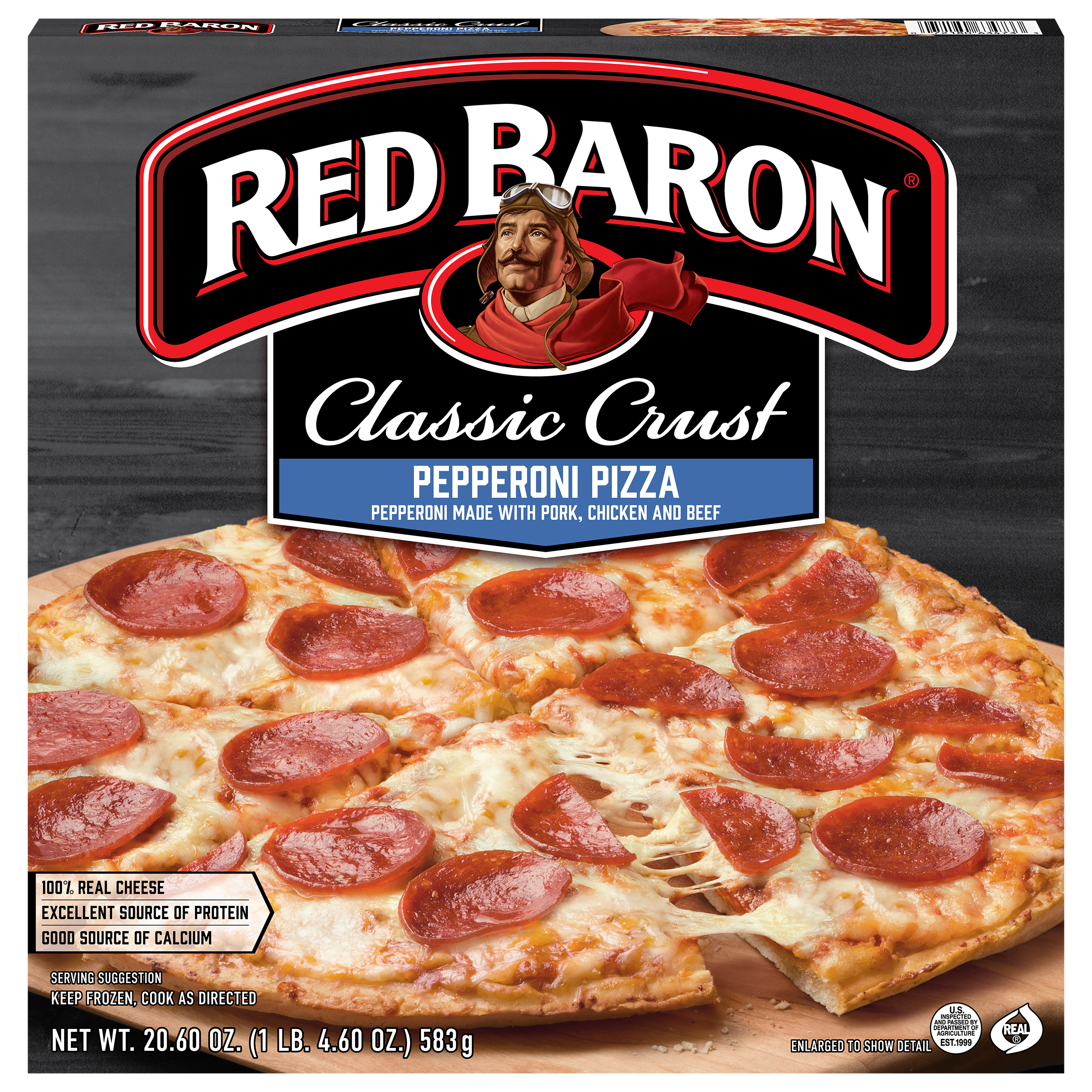 Red Baron Pepperoni Classic Crust Pizza 20.6 oz