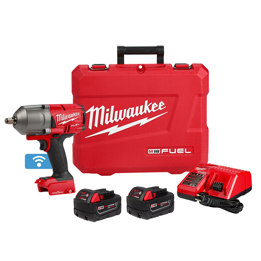 M18 FUEL w/ONE-KEY High Torque Impact Wrench 1/2" Friction Ring Kit