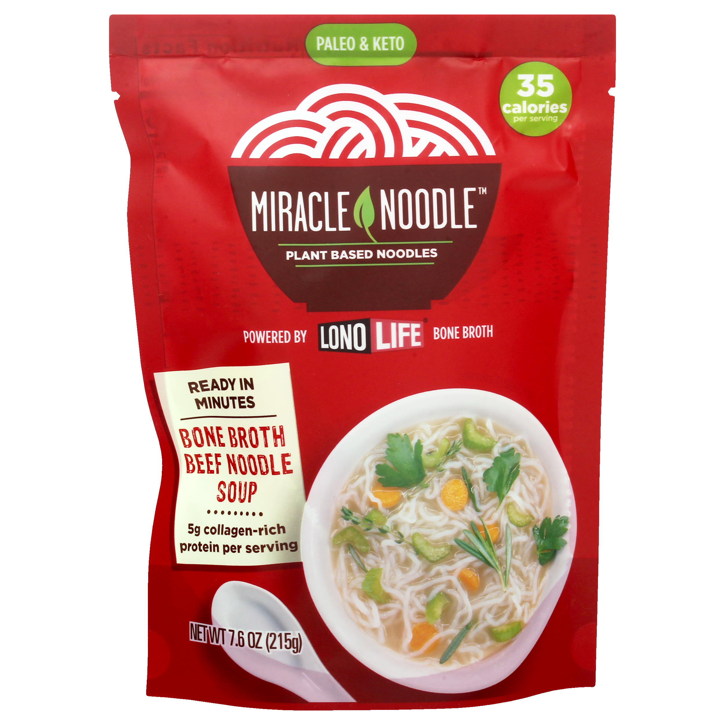 Miracle Noodles Bone Broth Beef Noodle Soup