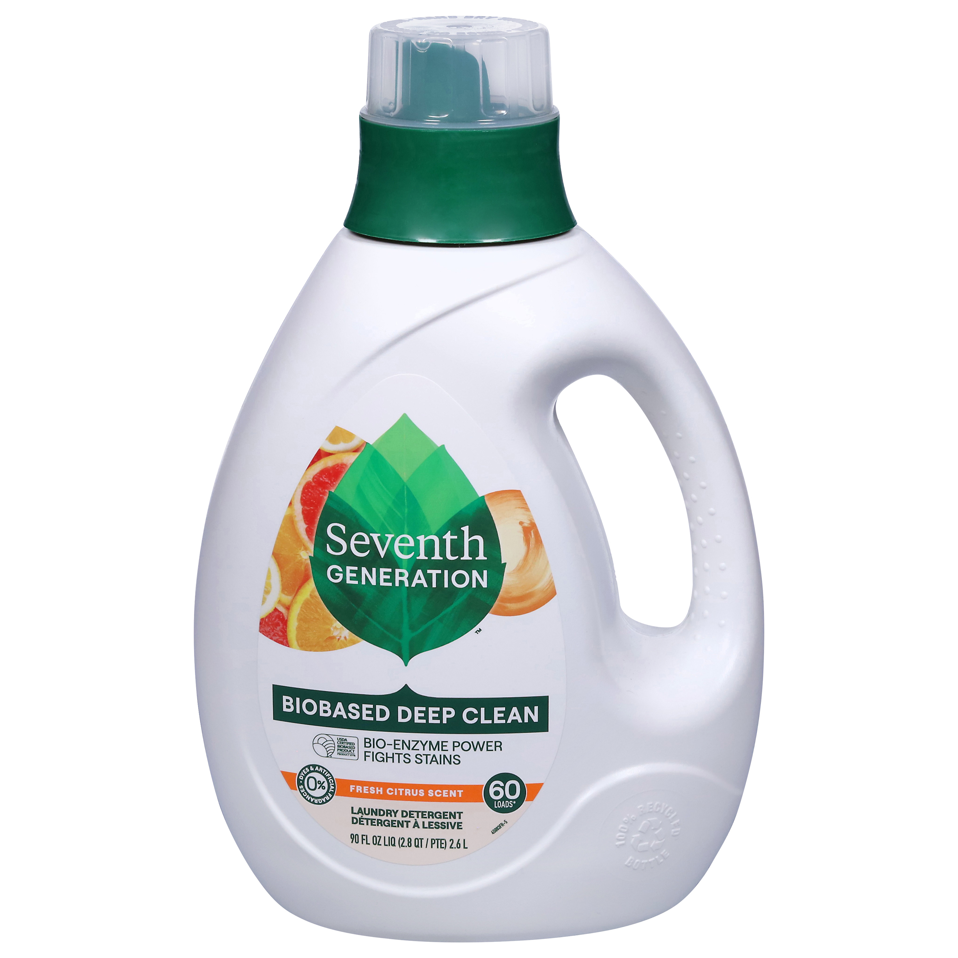 Seventh Generation Biobased Deep Clean Fresh Citrus Scent Laundry Detergent