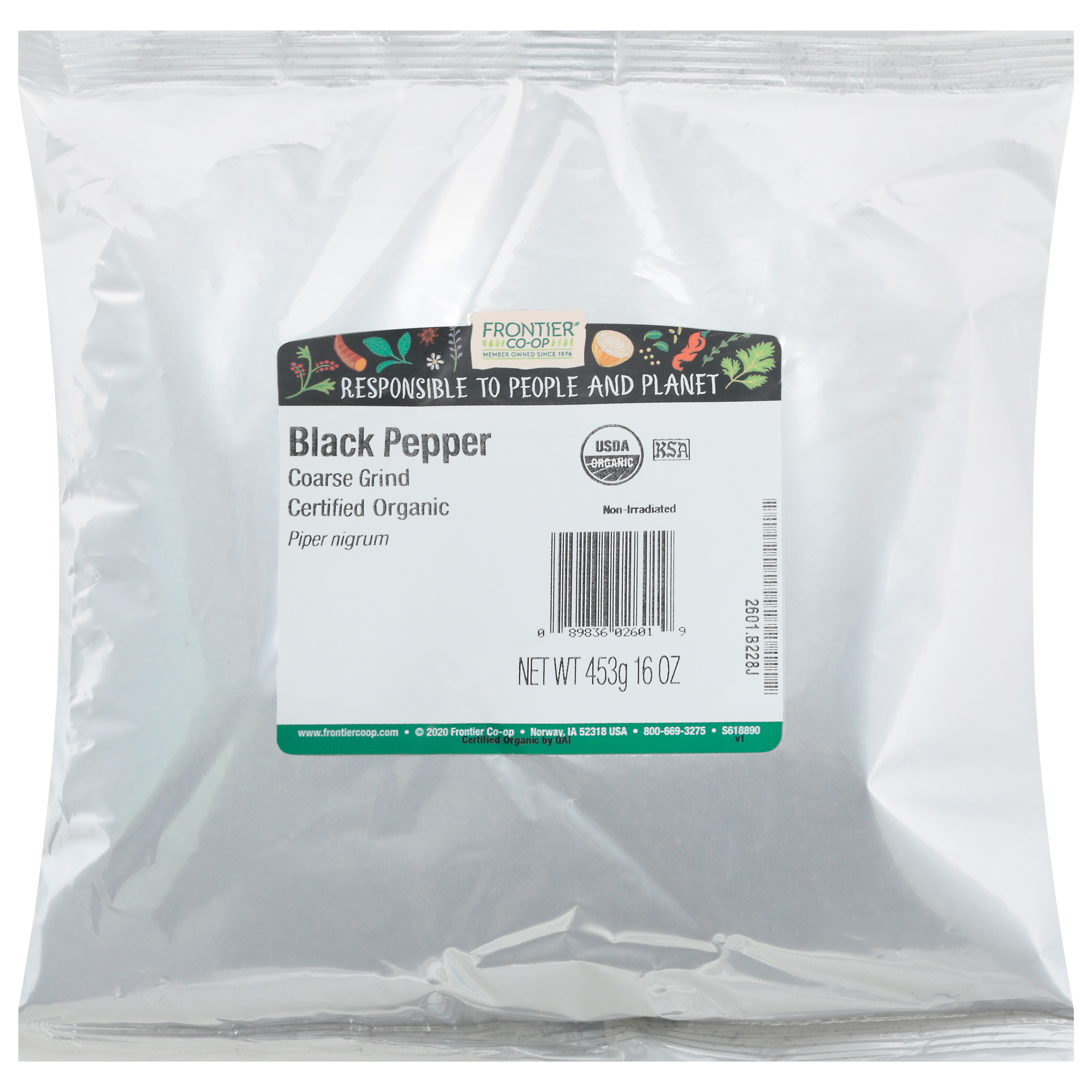 Frontier Co-op Coarse Grind Organic Black Pepper
