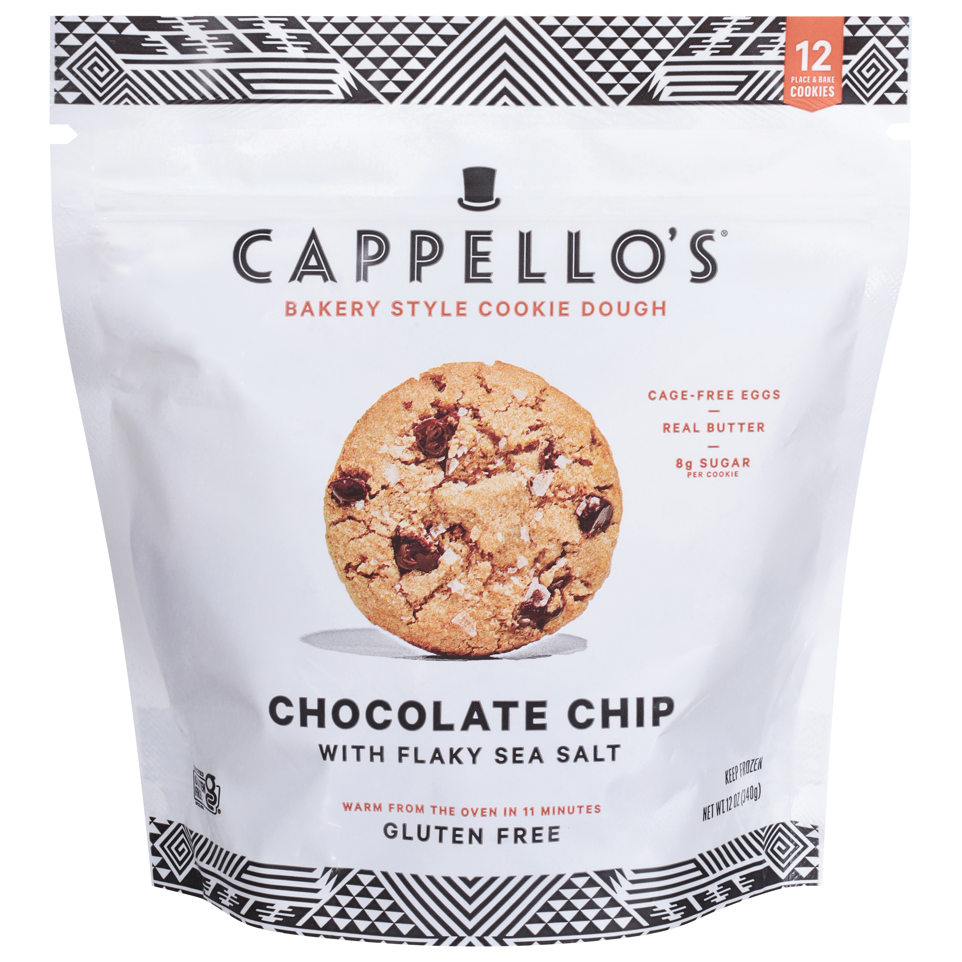 Cappello's Bakery Style Chocolate Chip with Flaky Sea Salt Cookie Dough