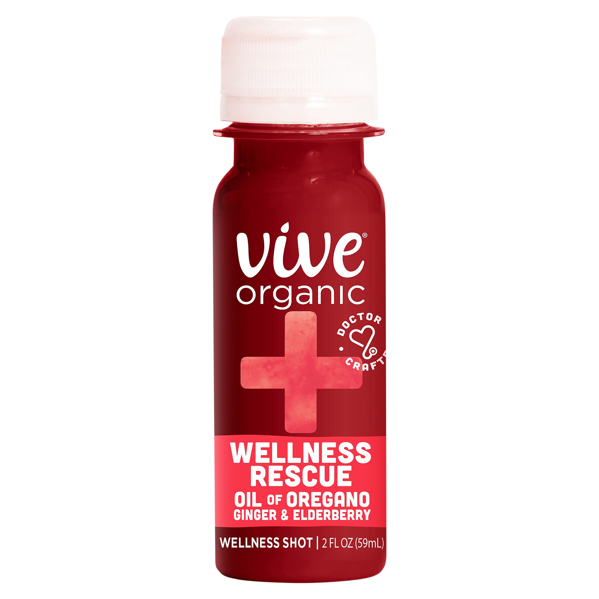 Vive Organic Wellness Rescue Shot- Oil of Oregano & Ginger (2oz bottle)