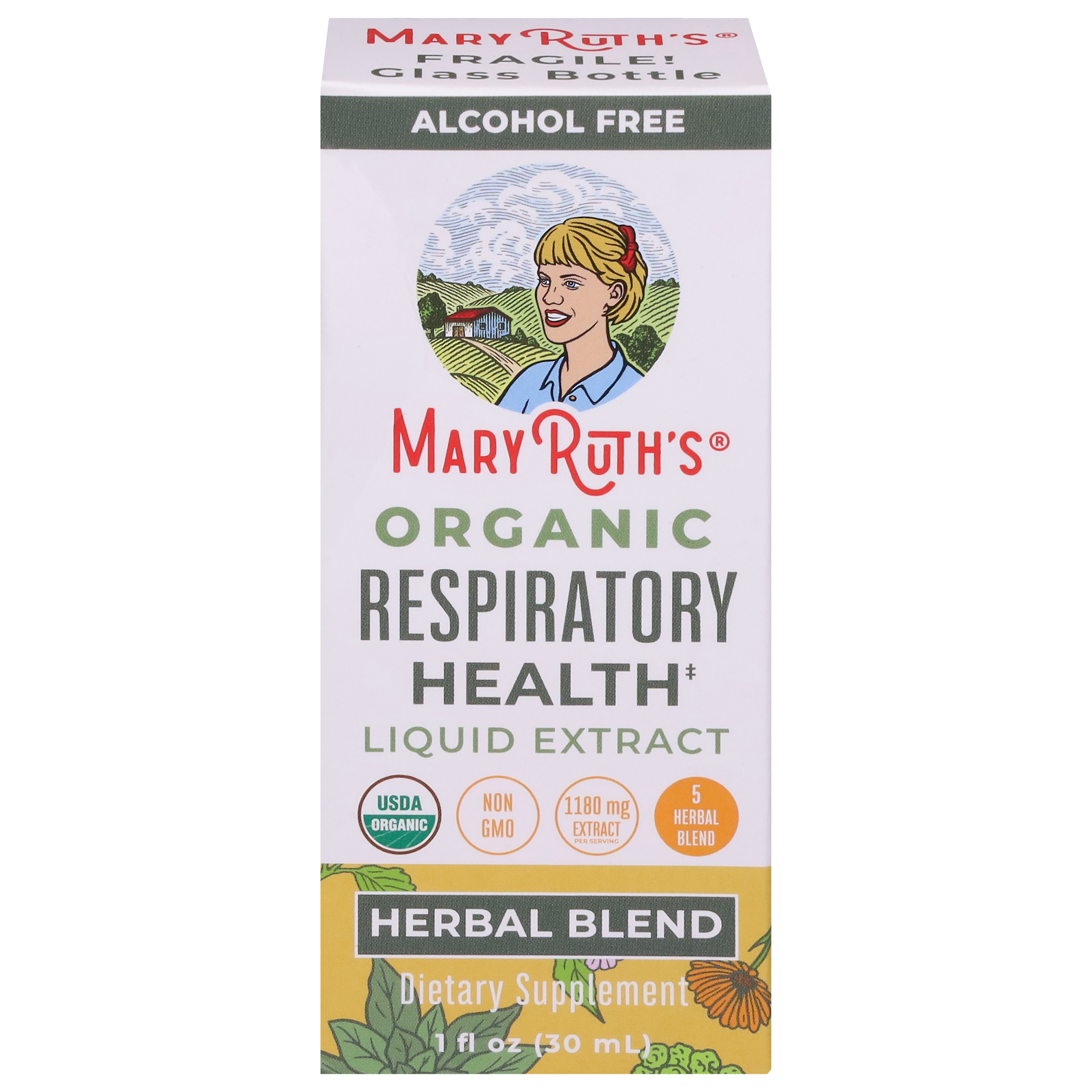 Mary Ruth`s Respiratory Health,Herbal,Drop