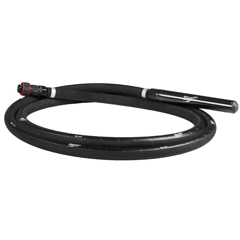 MX FUEL High Cycle Concrete Vibrator 16' Whip w/ 2.25" Head 