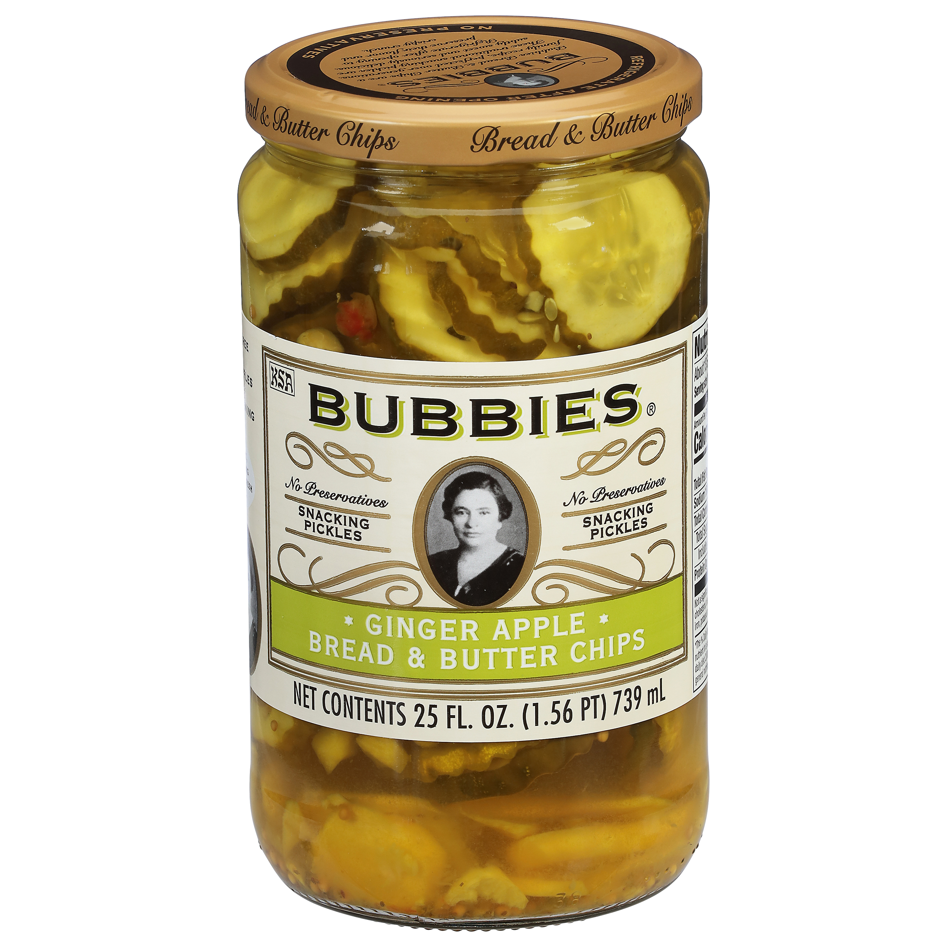 Bubbies Ginger Apple Bread & Butter Chips