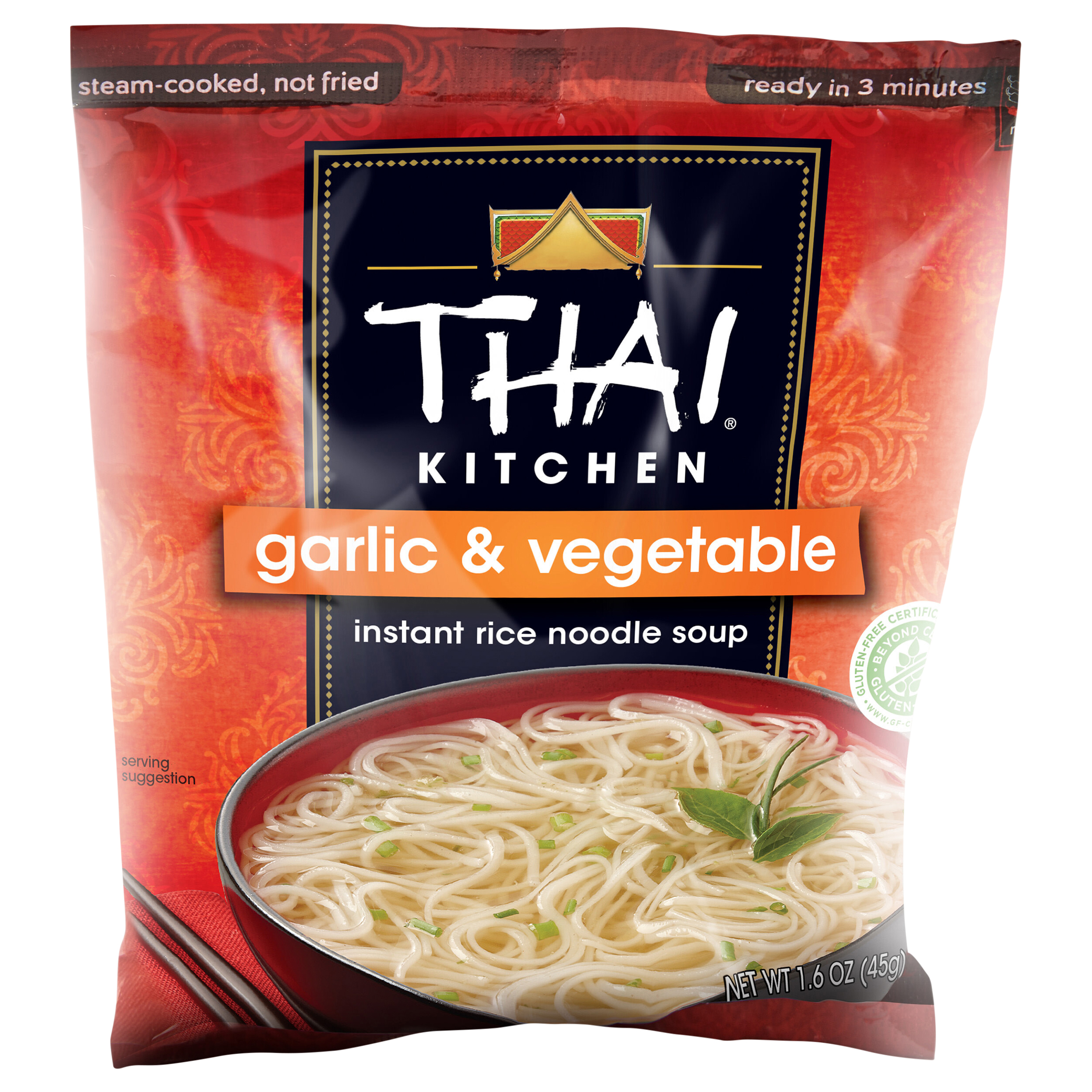 Thai Kitchen Gluten Free Garlic & Vegetable Instant Rice Noodle Soup,