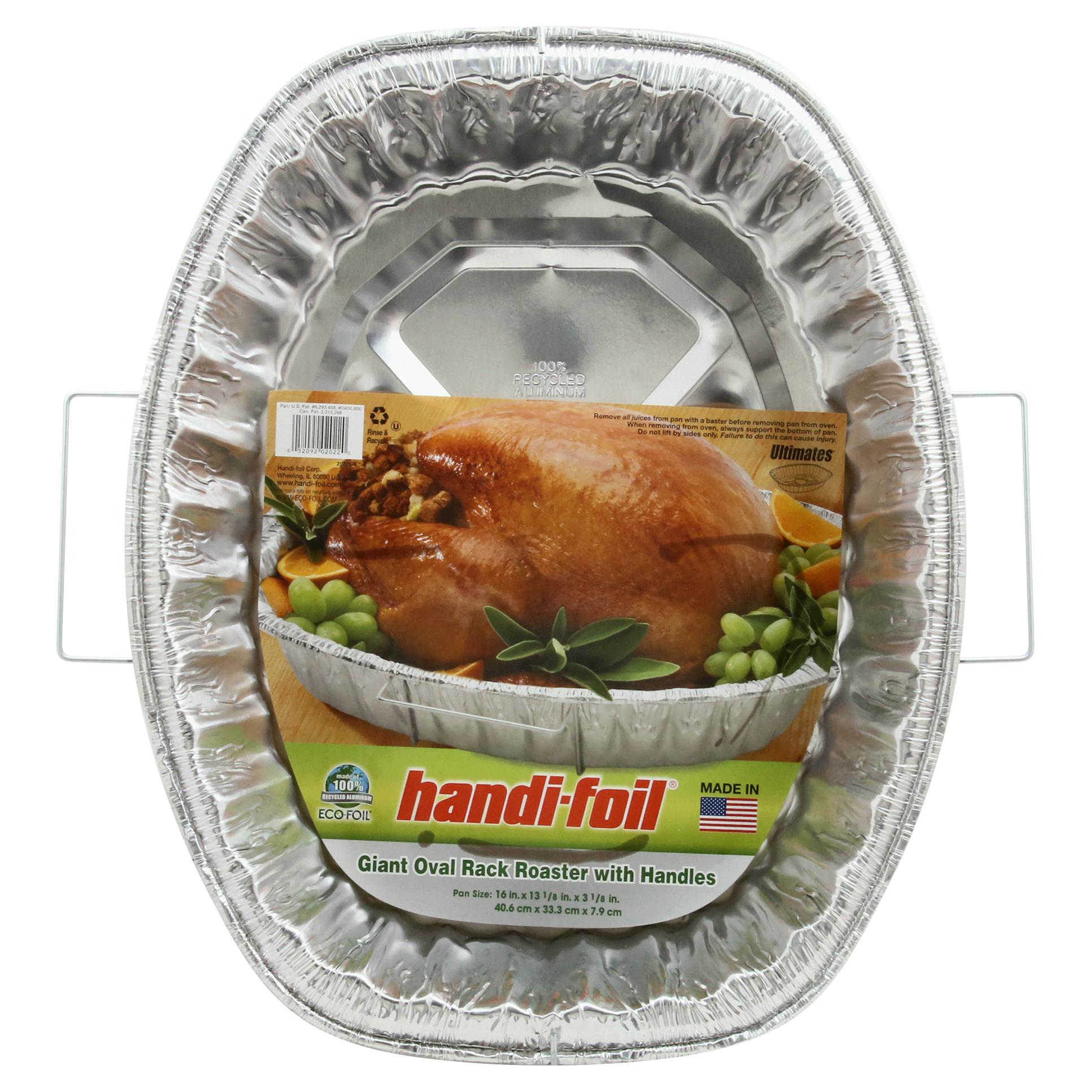 Handi-Foil Giant Oval Rack Roaster with Handles