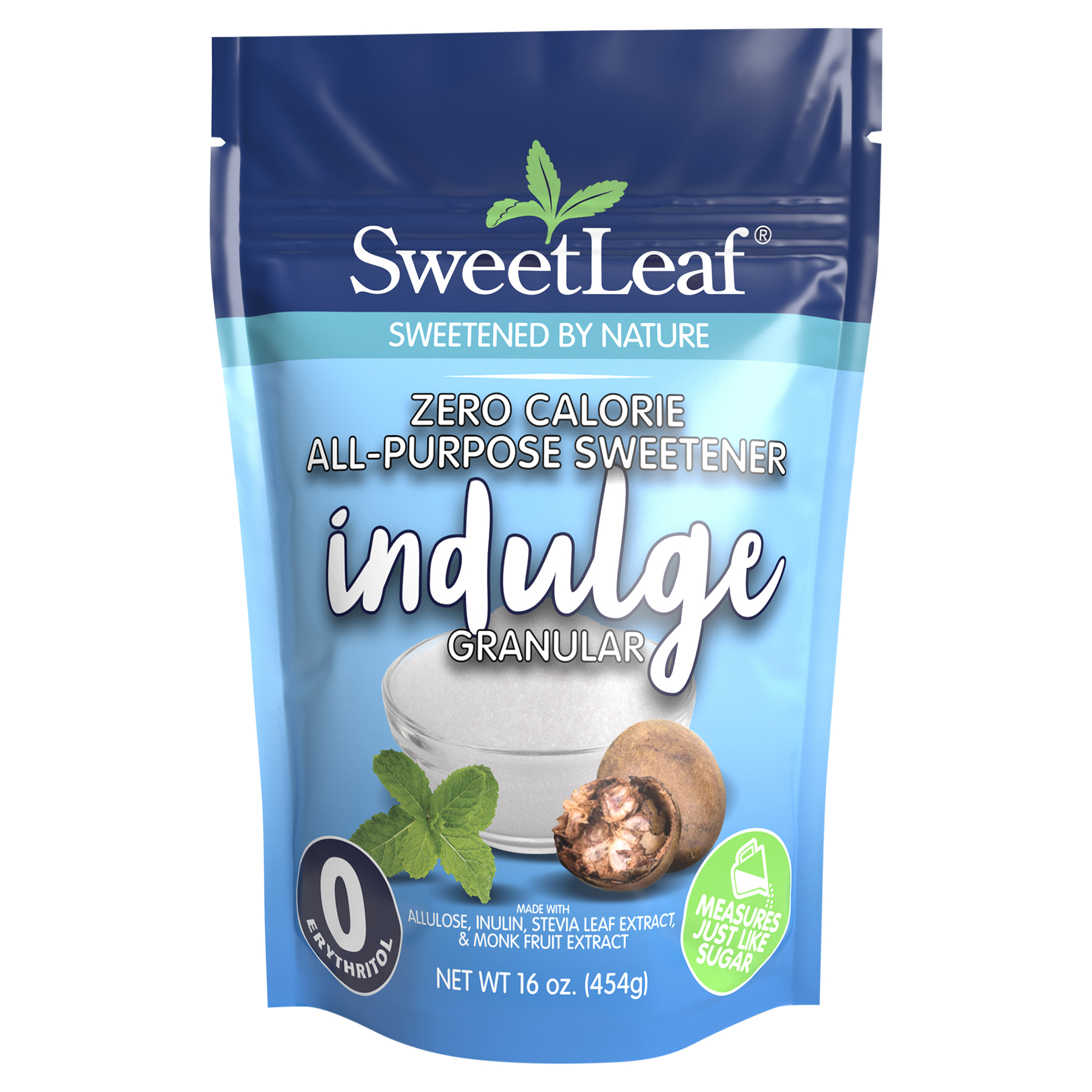 Indulge Granular, Zero Calorie   All-Purpose Sweetener,