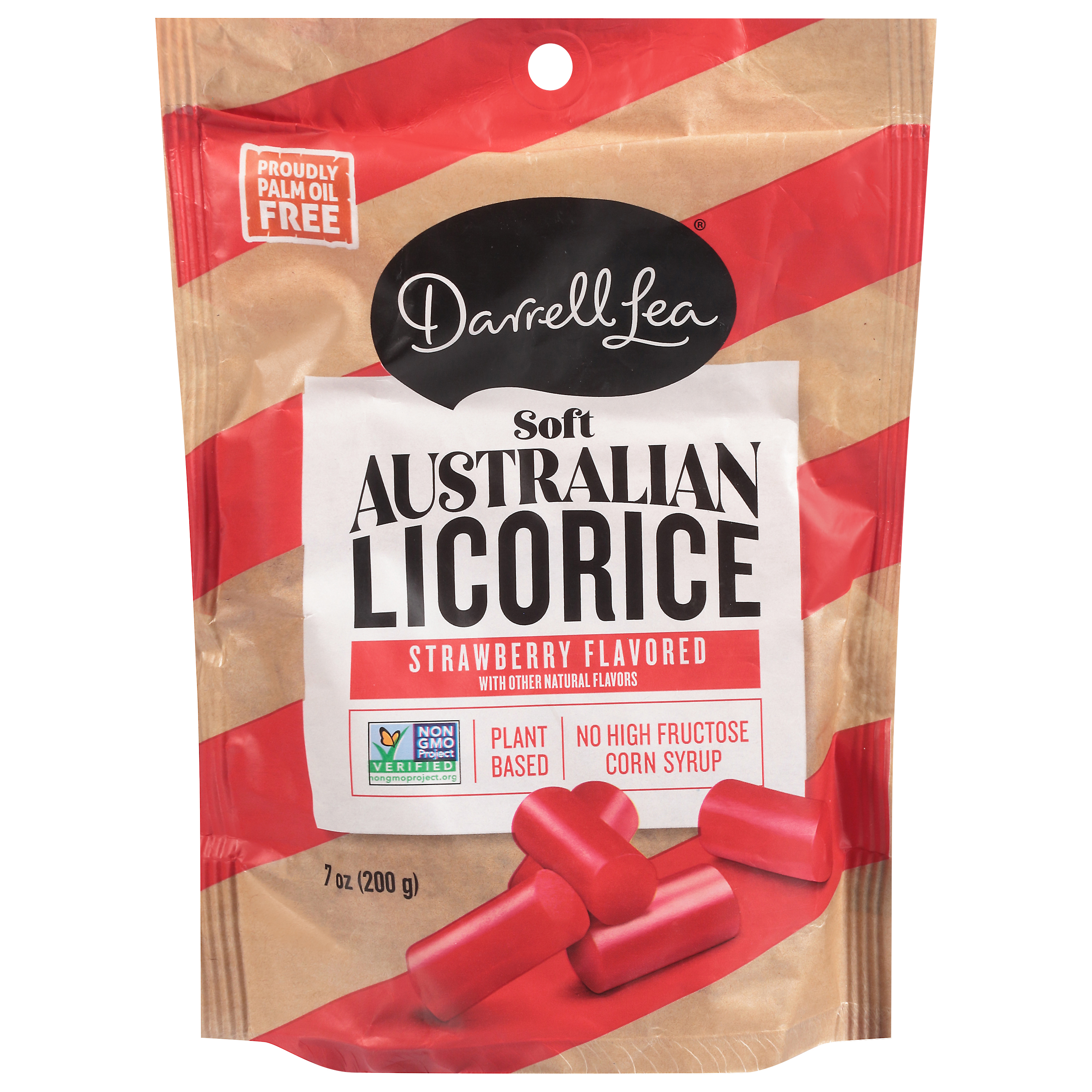 Darrell Lea Soft Australian Strawberry Flavored Licorice