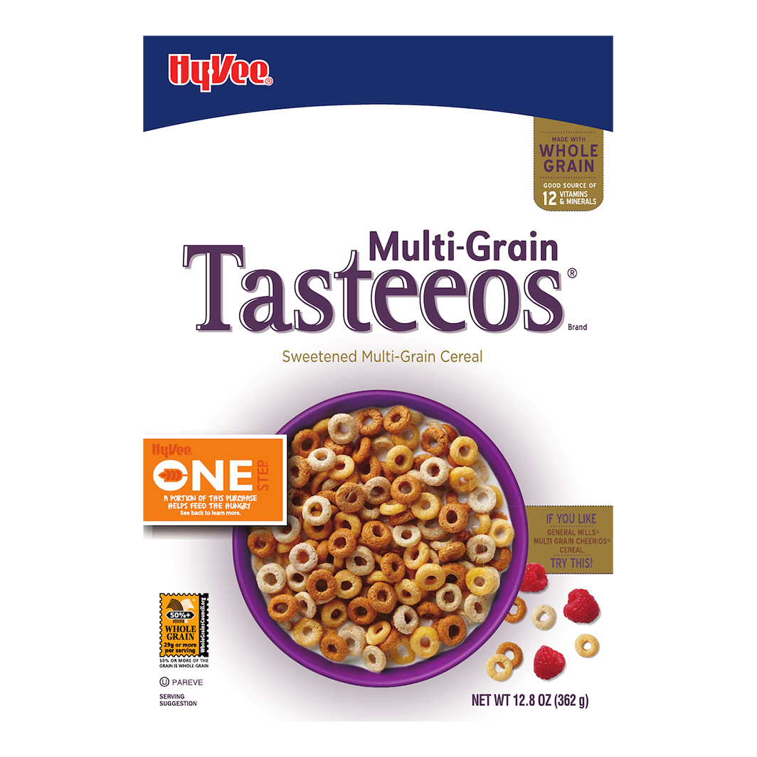 Hy-Vee Tasteeos Multi-Grain Cereal 12.8 oz