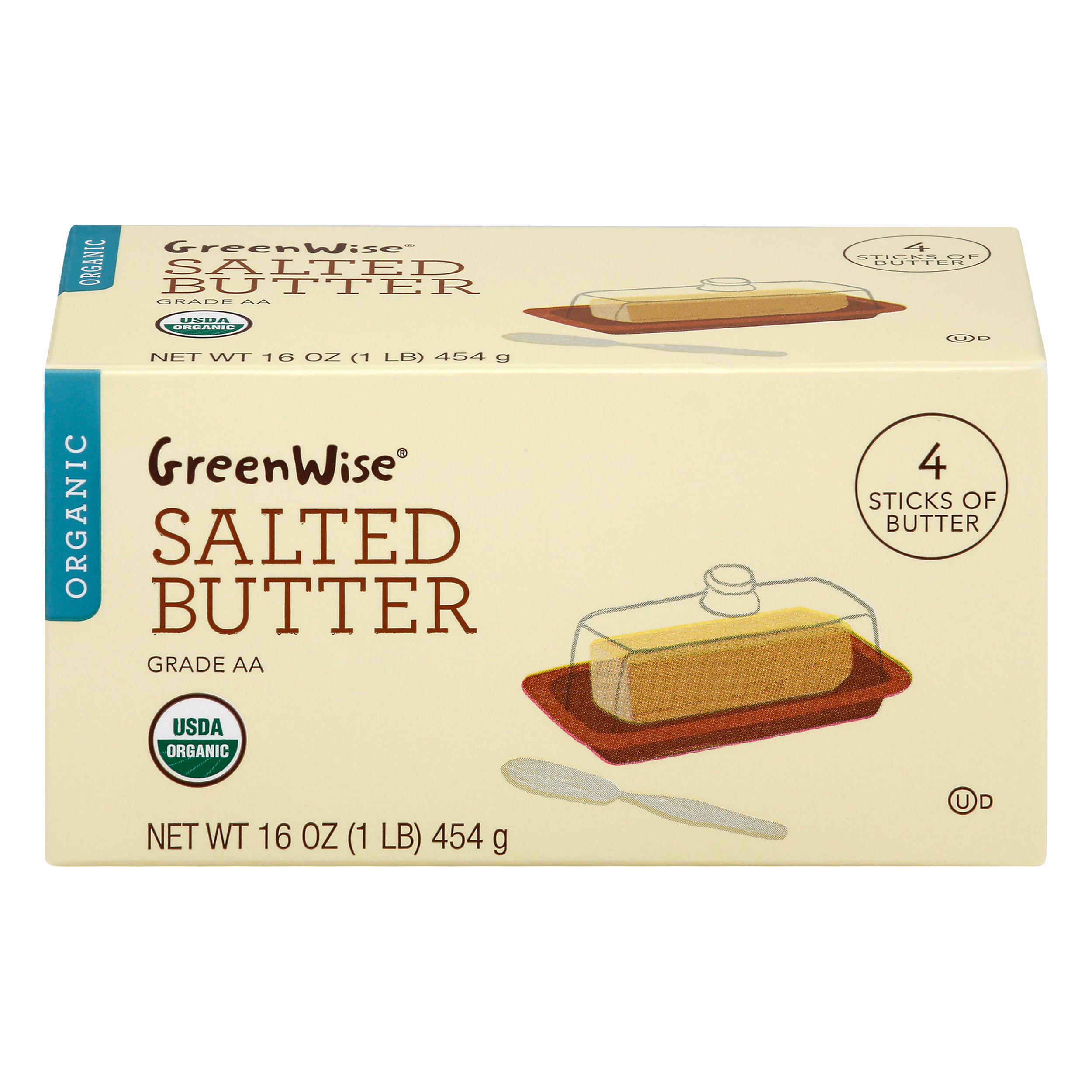 GreenWise Organic Salted Butter 4 ea BOX