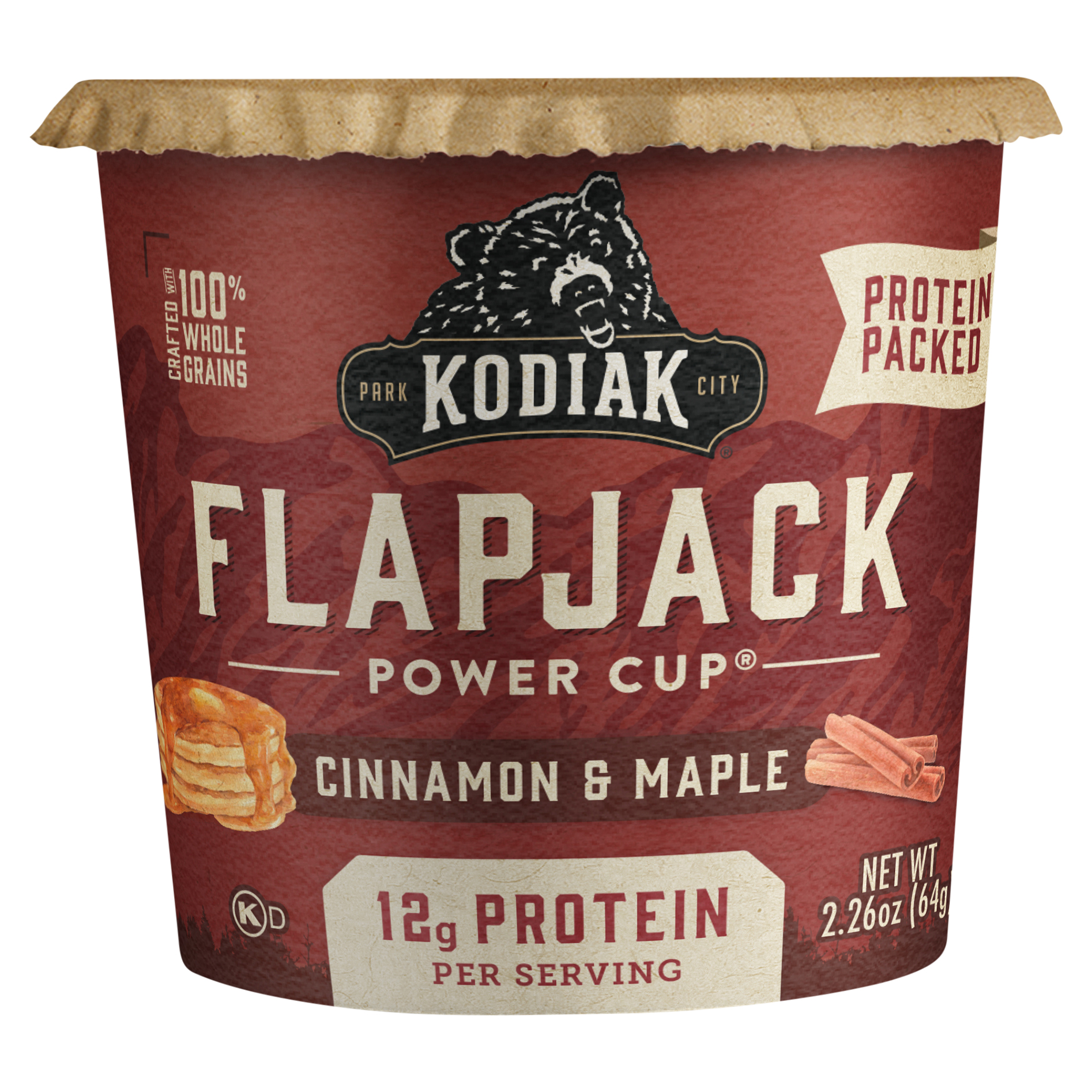 Flapjack Power Cup, Cinnamon & Maple,