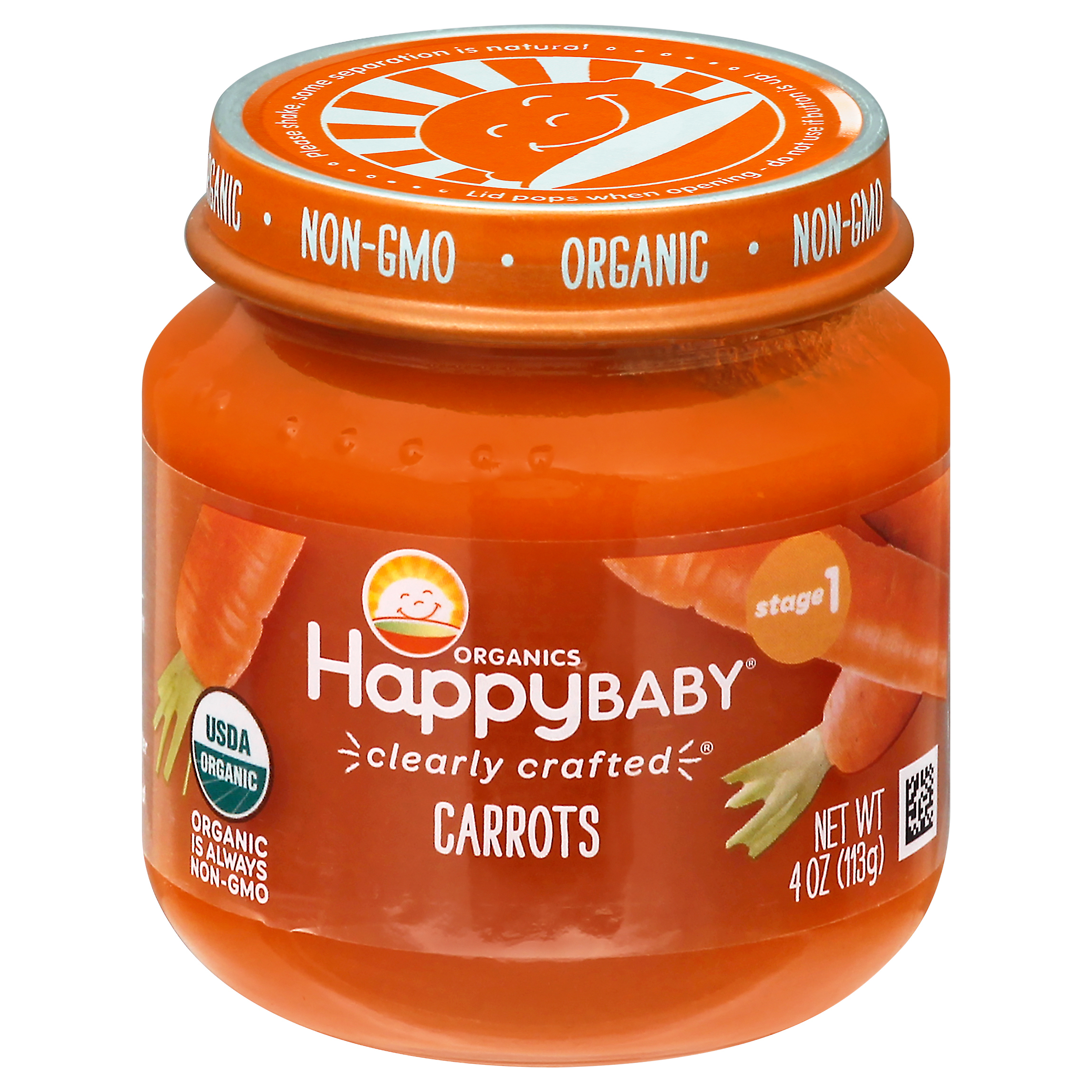 HappyBaby Organics Stage 1 Carrots
