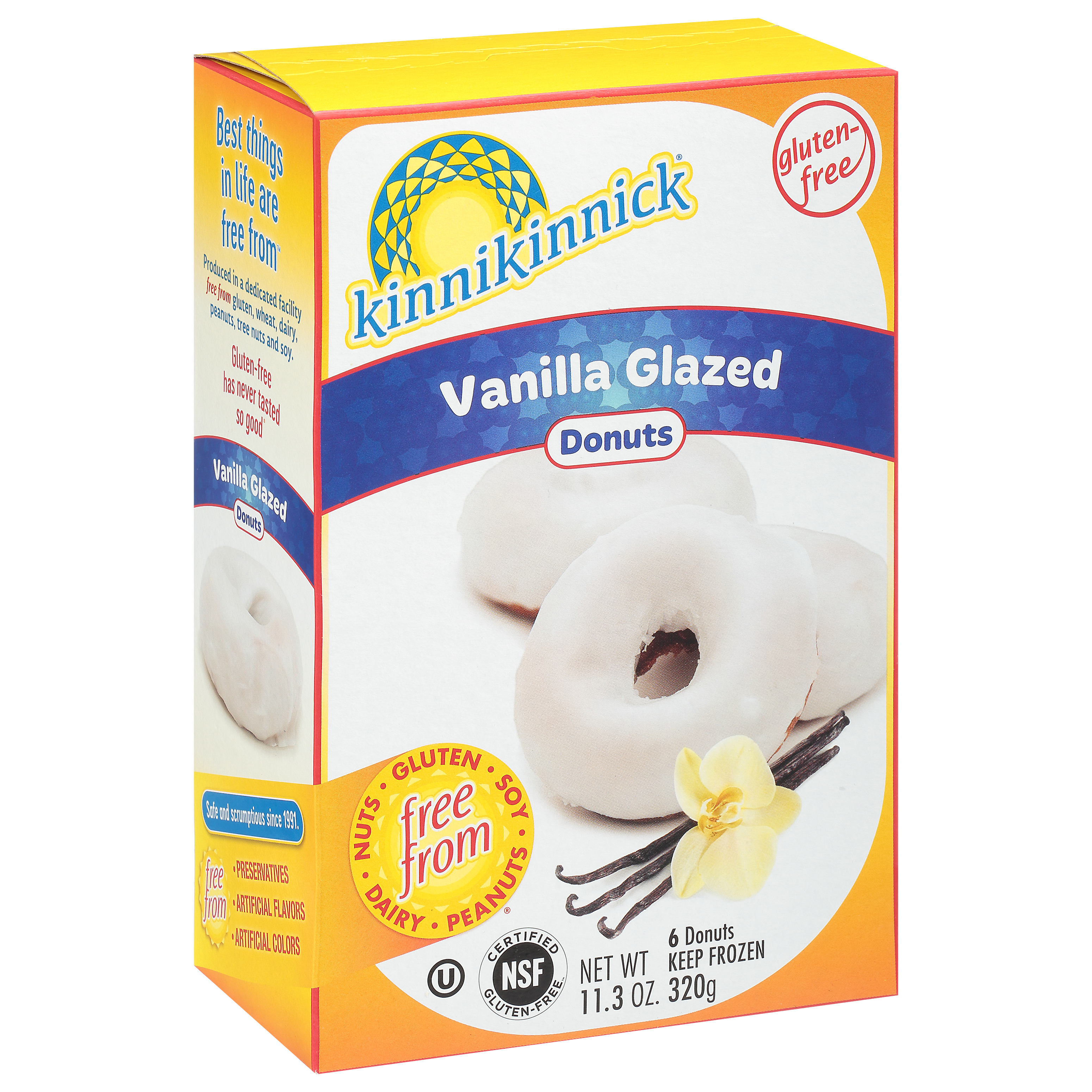Kinnikinnick Vanilla Glazed Donuts