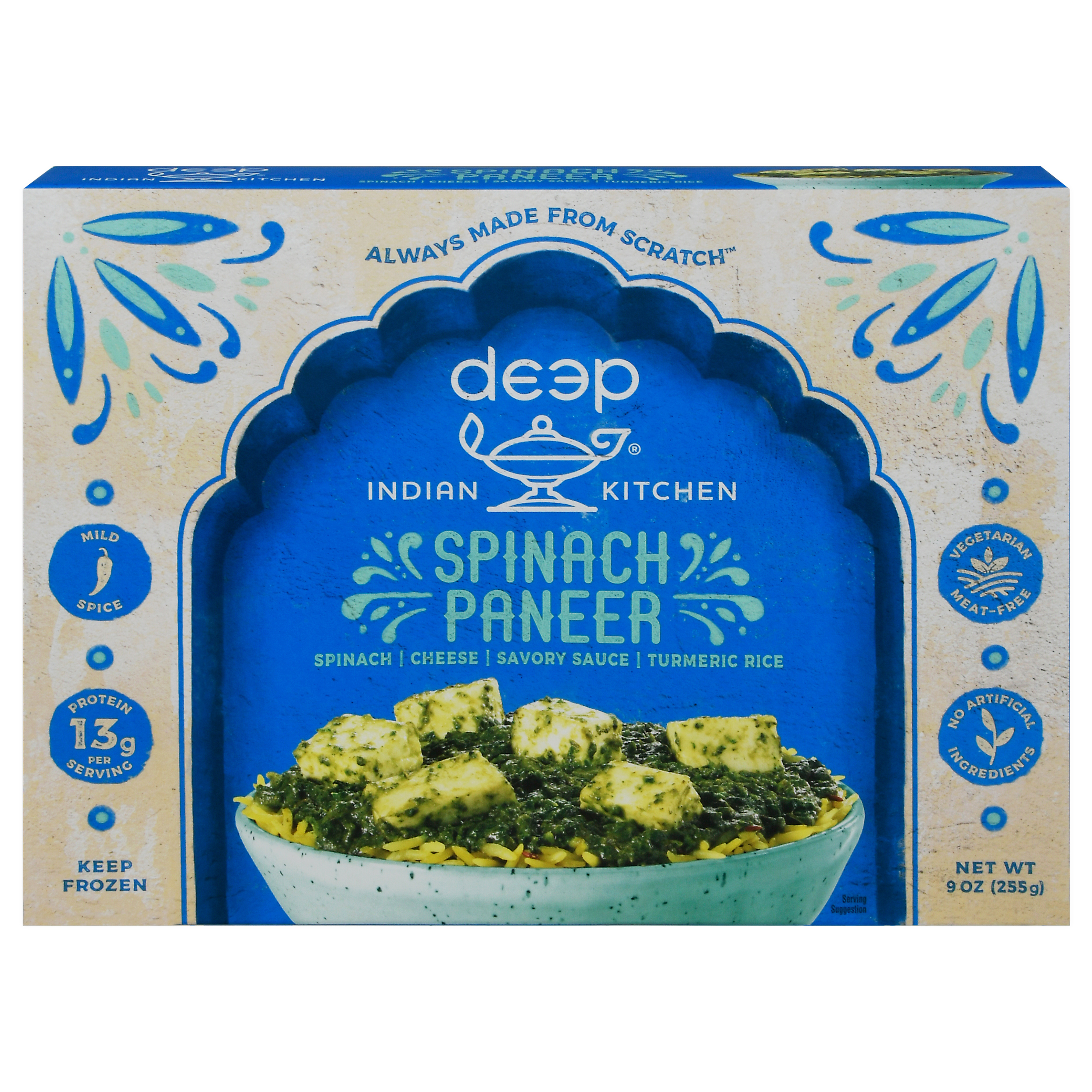 Deep Indian Kitchen Mild Spice Spinach Paneer