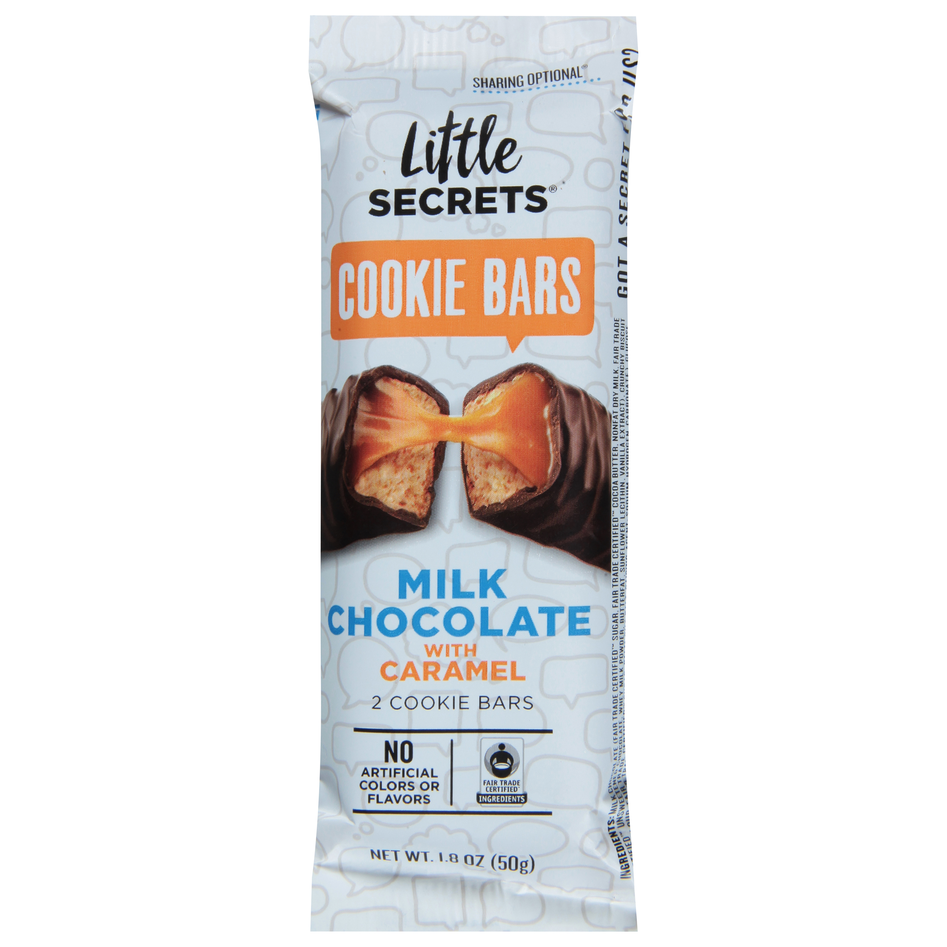 Little Secrets Milk Chocolate Cookie Bars with Caramel