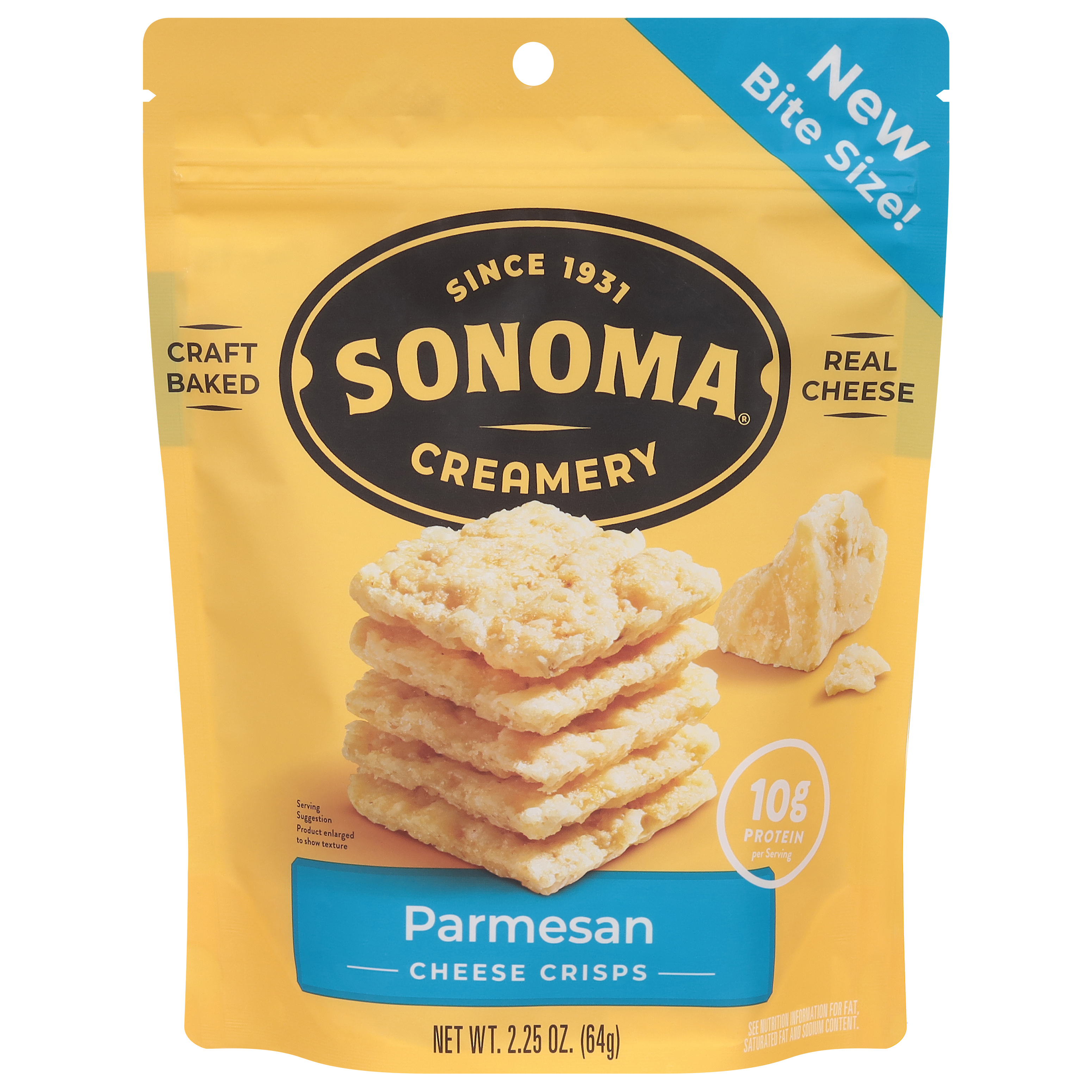 Sonoma Creamery Parmesan Cheese Crisps Bite Size!
