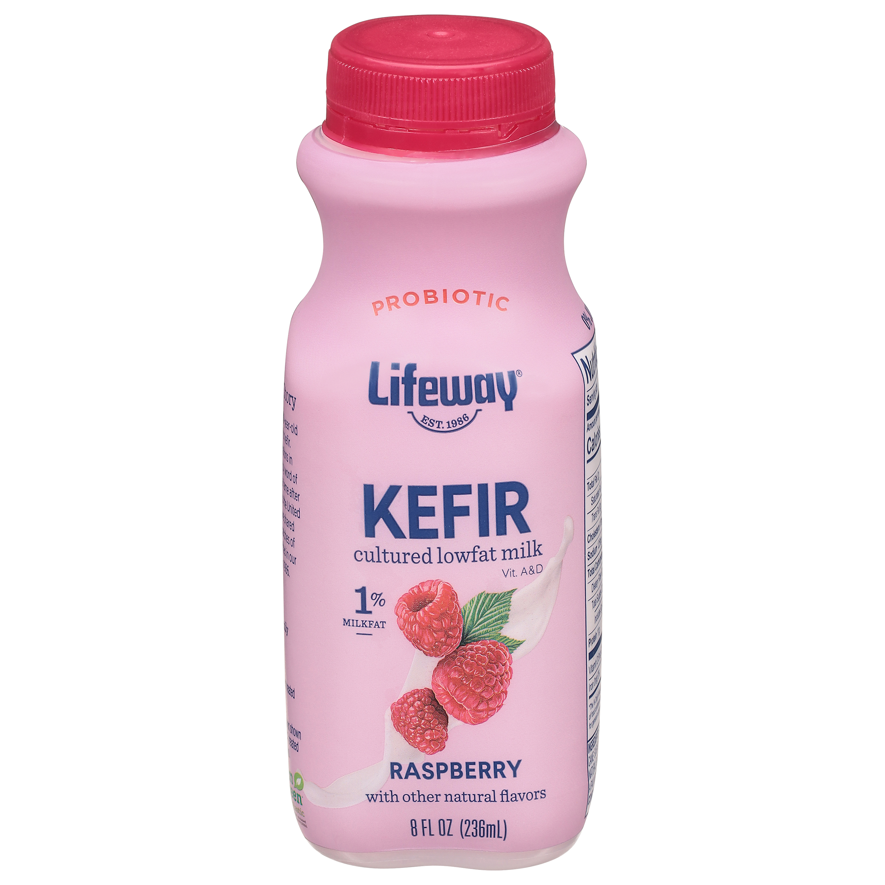 Lifeway Probiotic 1% Milk Fat Raspberry Kefir