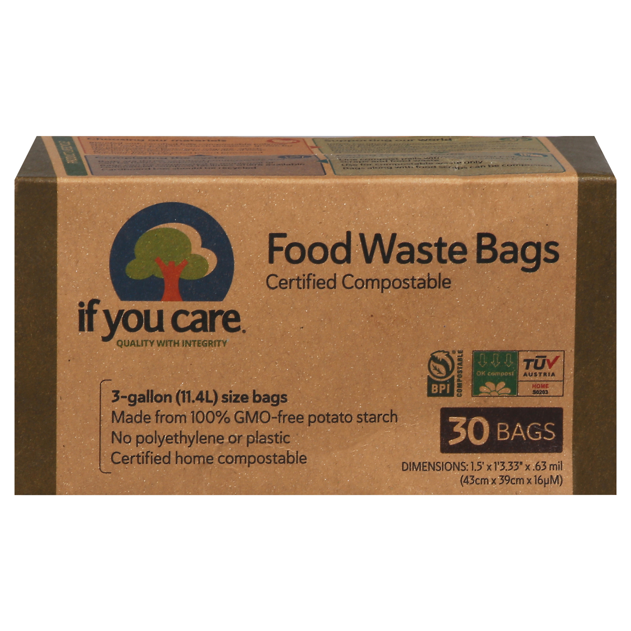 If You Care 3 Gallon Food Waste Bags