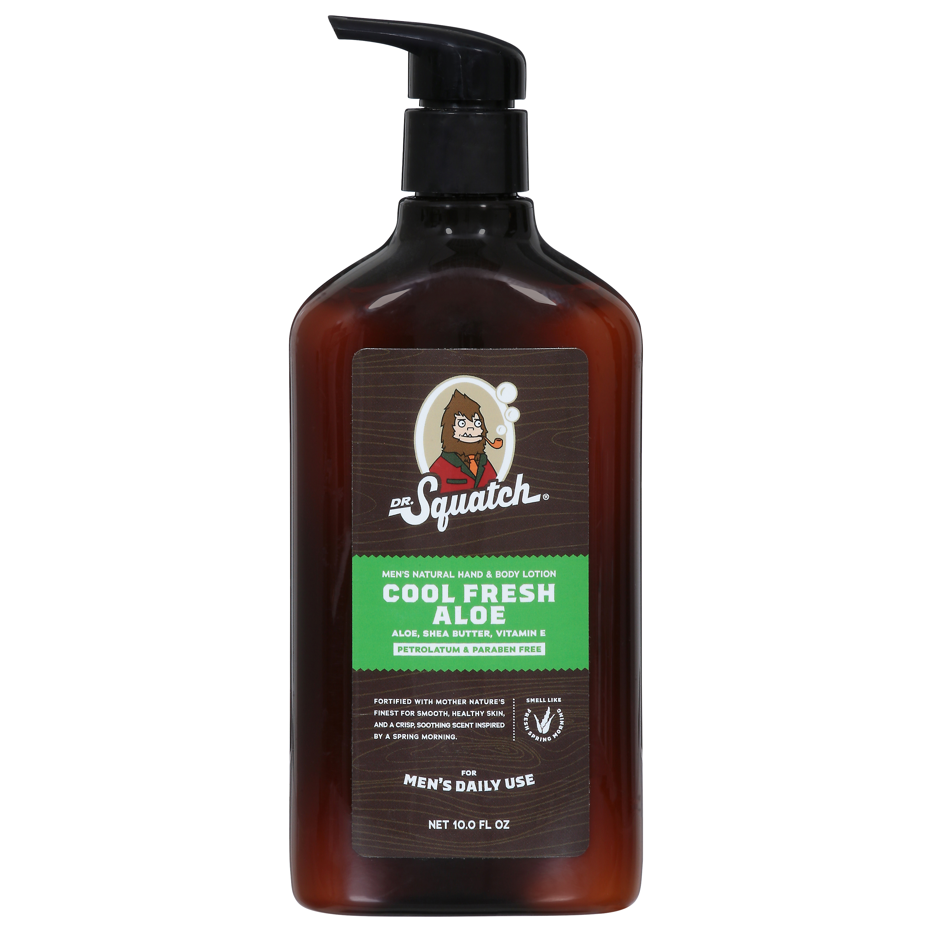 Dr. Squatch Natural Men's Hand & Body Cool Fresh Aloe Lotion