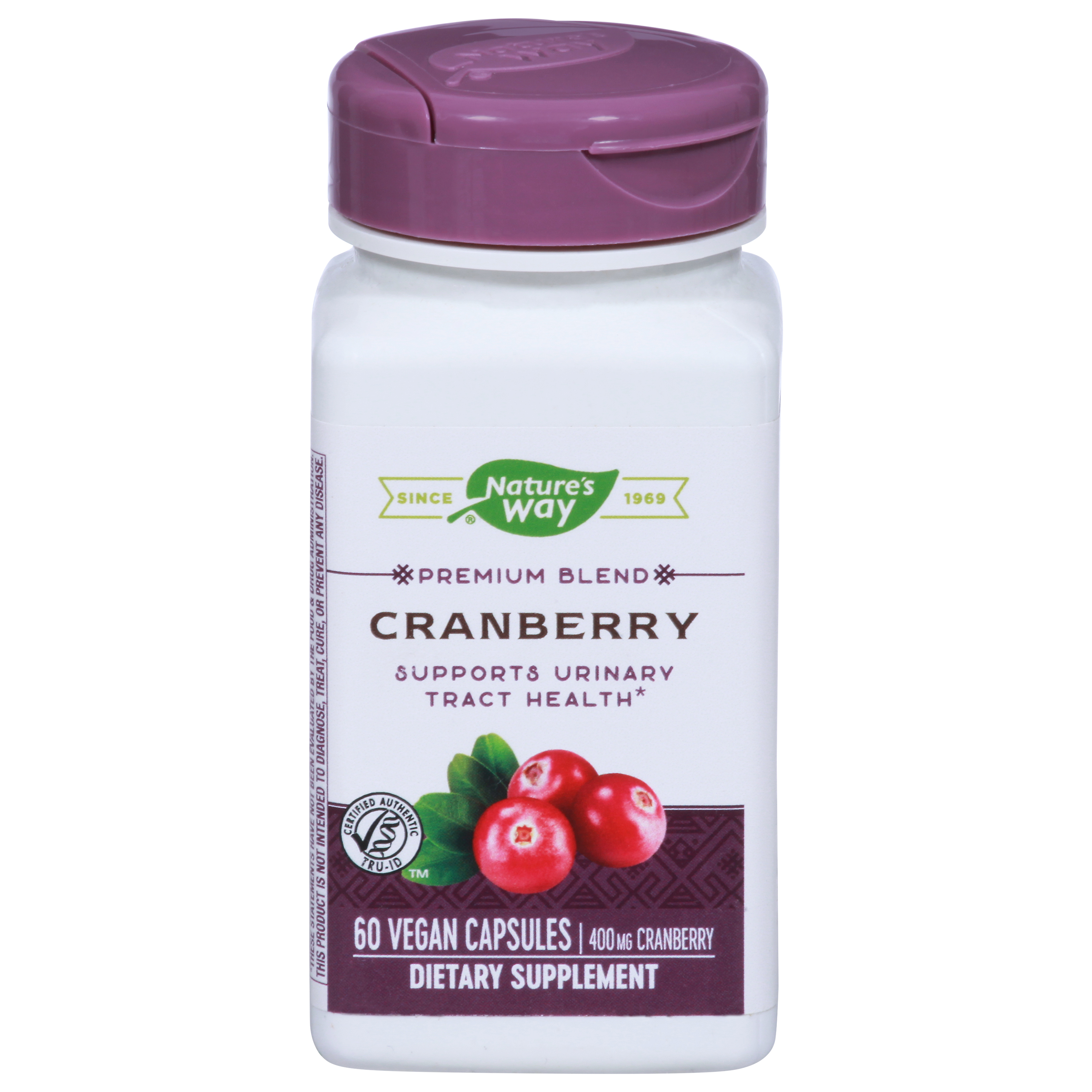 Nature's Way Premium Blend 400 mg Cranberry 60 Vegan Capsules