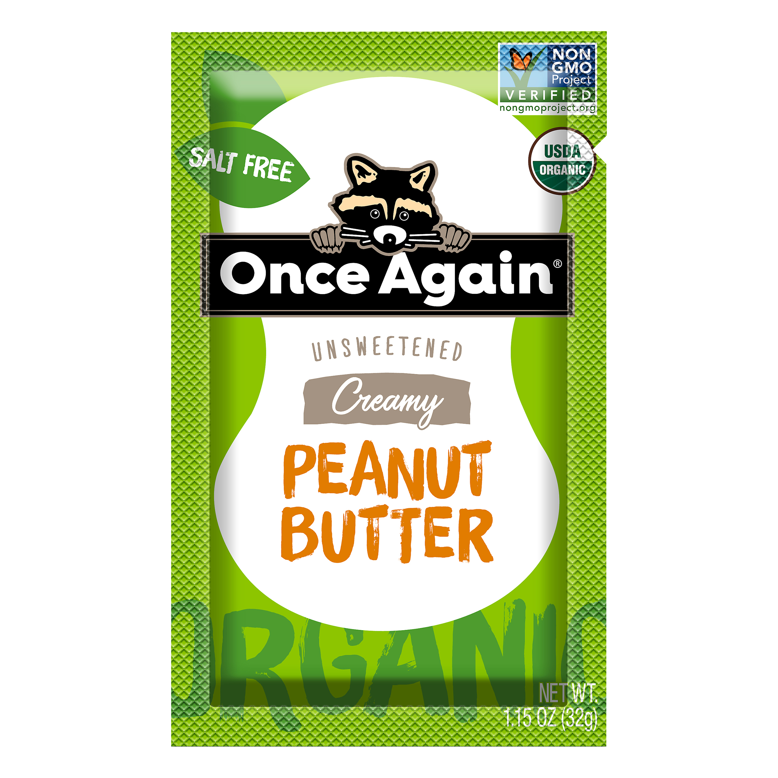 Once Again Organic Unsweetened Creamy Peanut Butter