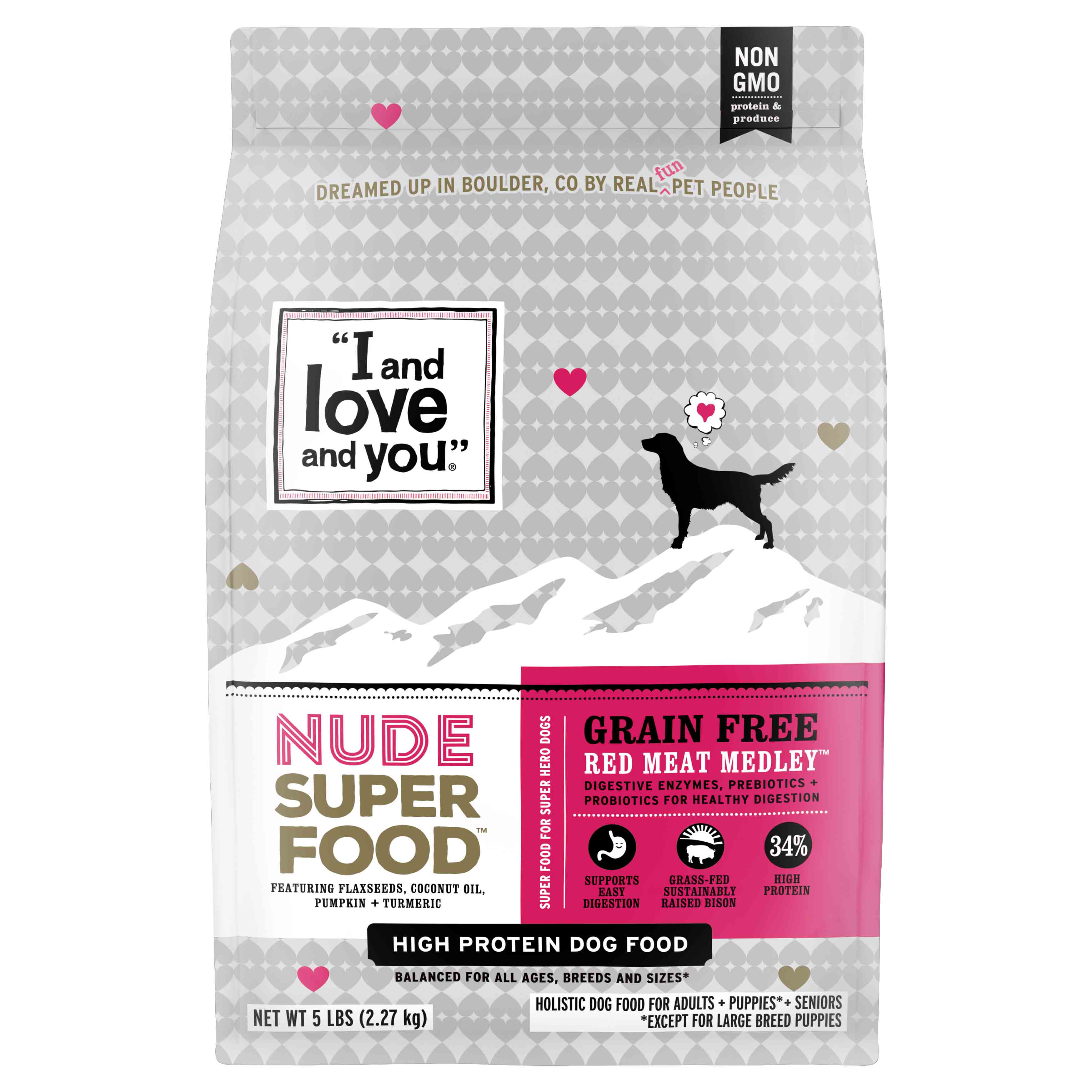 I And Love And You Nude Superfood Grain Free Red Meat Medley Dog Food