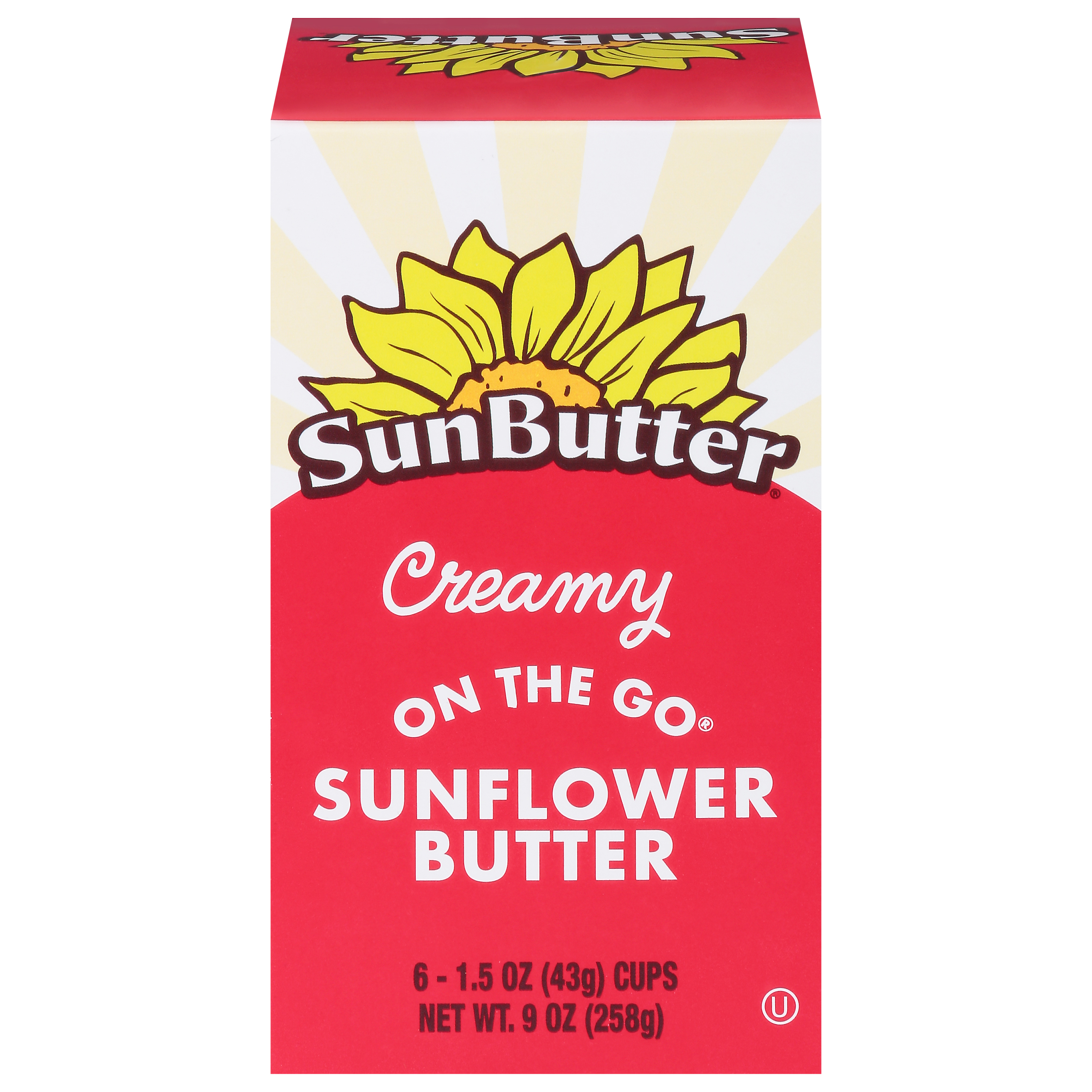 SunButter On the Go Creamy Sunflower Butter 6 - 1.5 oz Cups