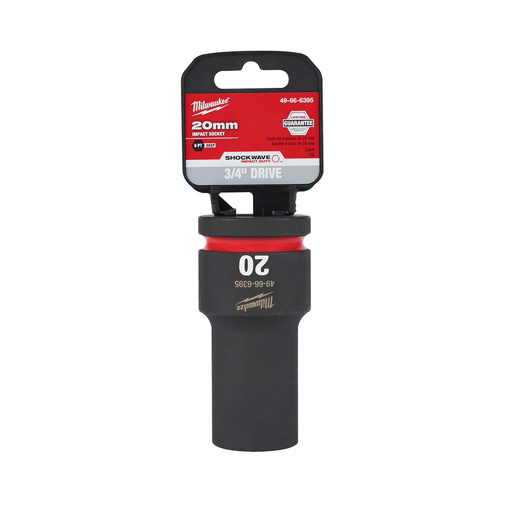 SHOCKWAVE Impact Duty 3/4" Drive 20MM Deep 6 Point Socket