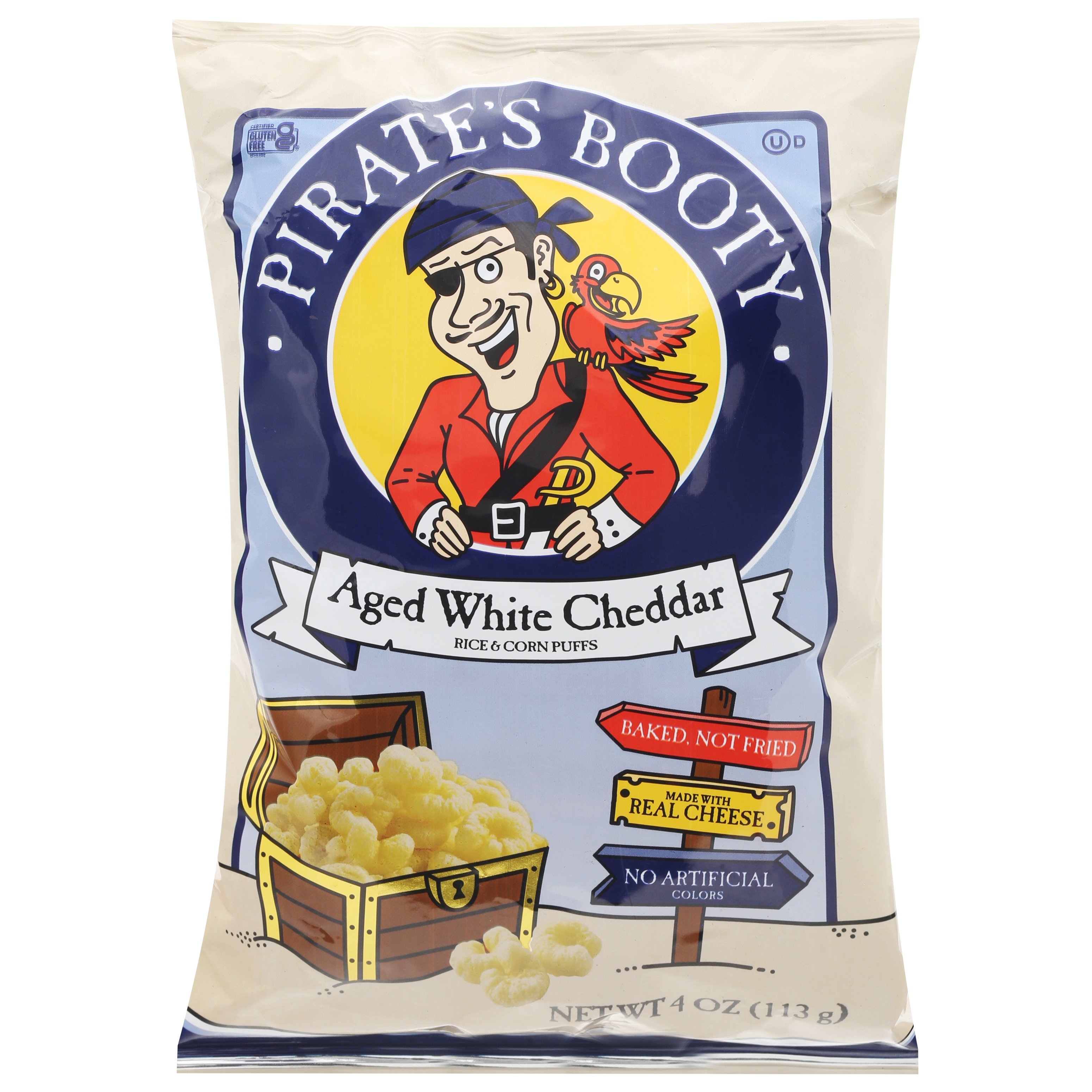 Pirate's Booty Aged White Cheddar Rice & Corn Puffs