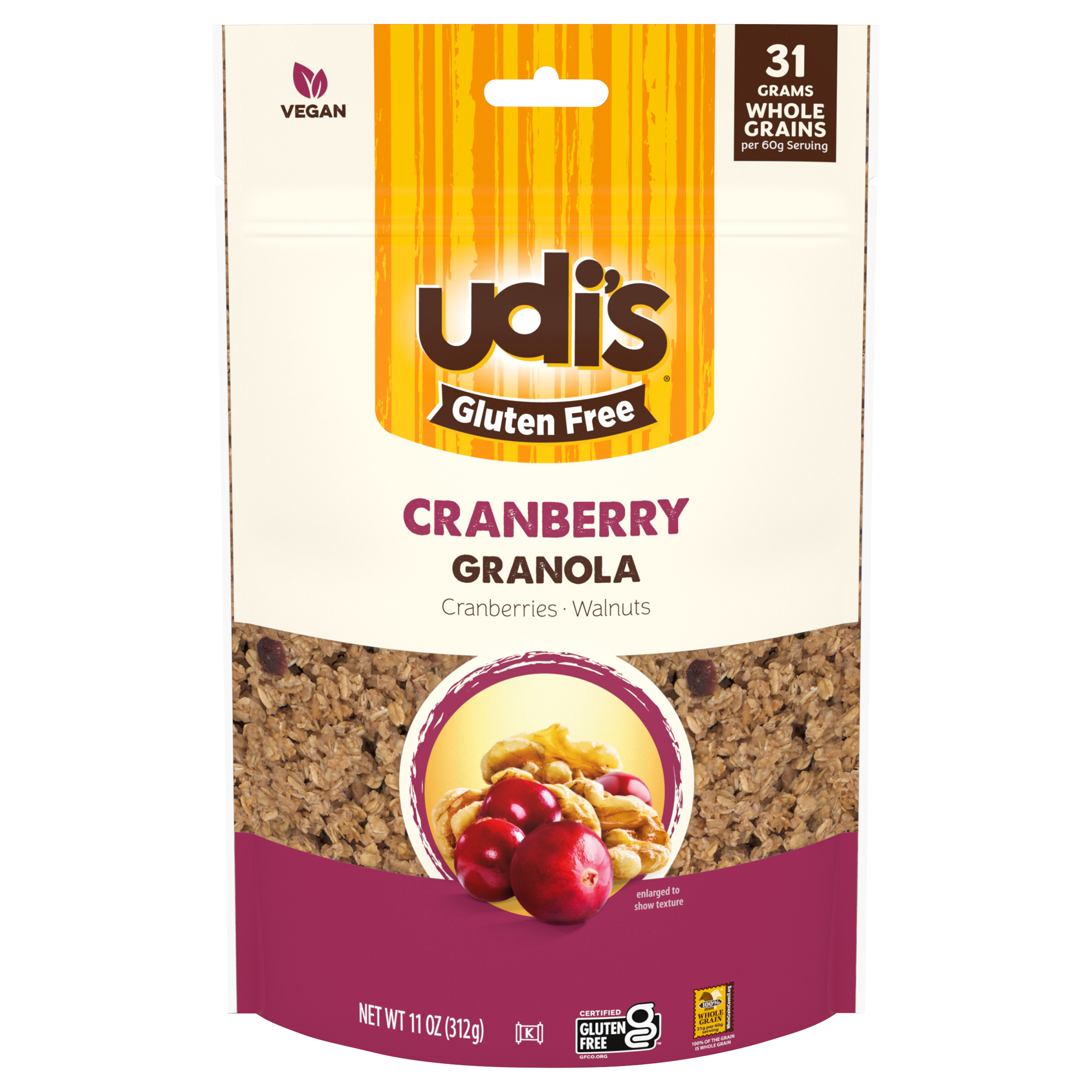 Udi's Gluten Free Simple Cranberry Granola