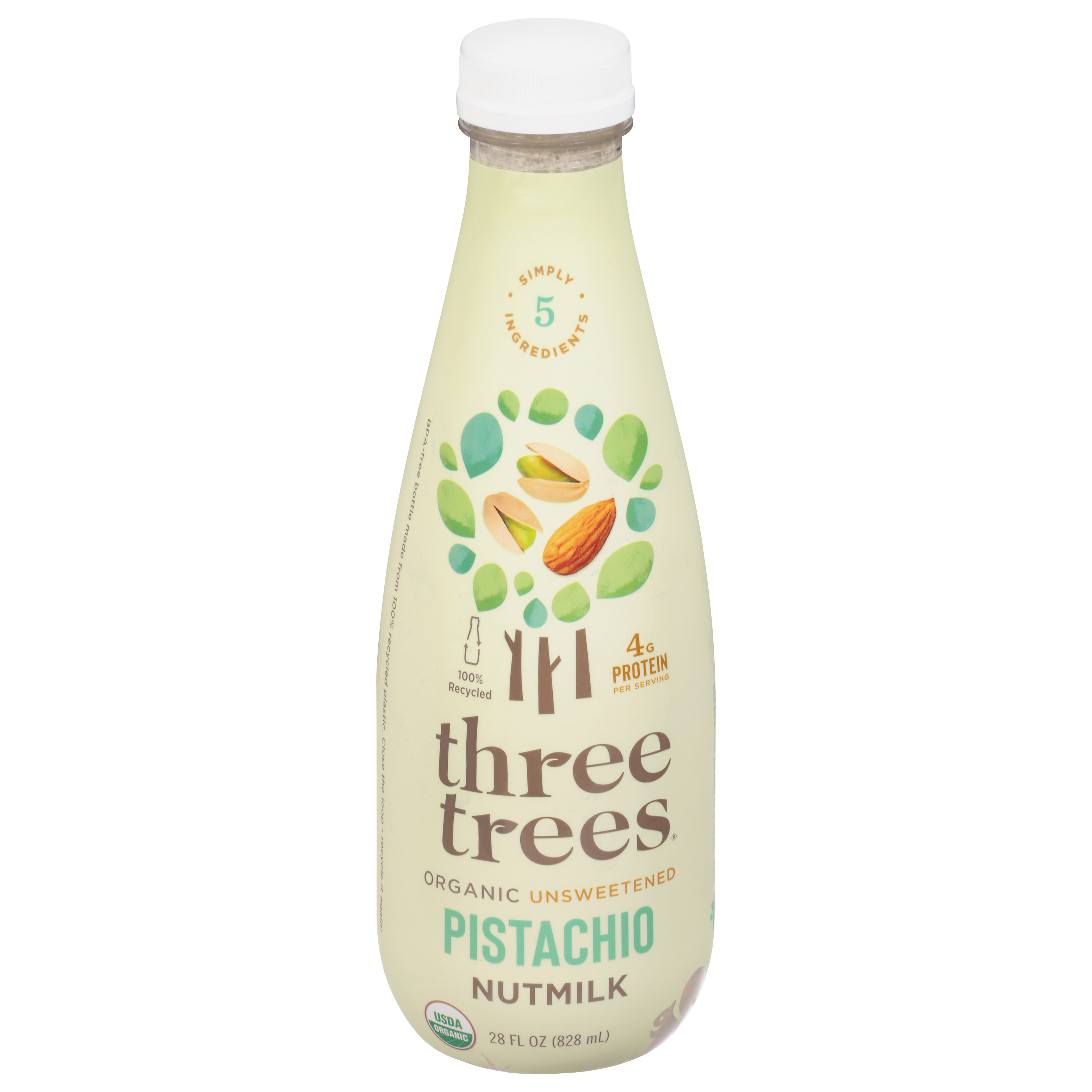 Three Trees Organic Unsweetened Pistachio Almond Milk