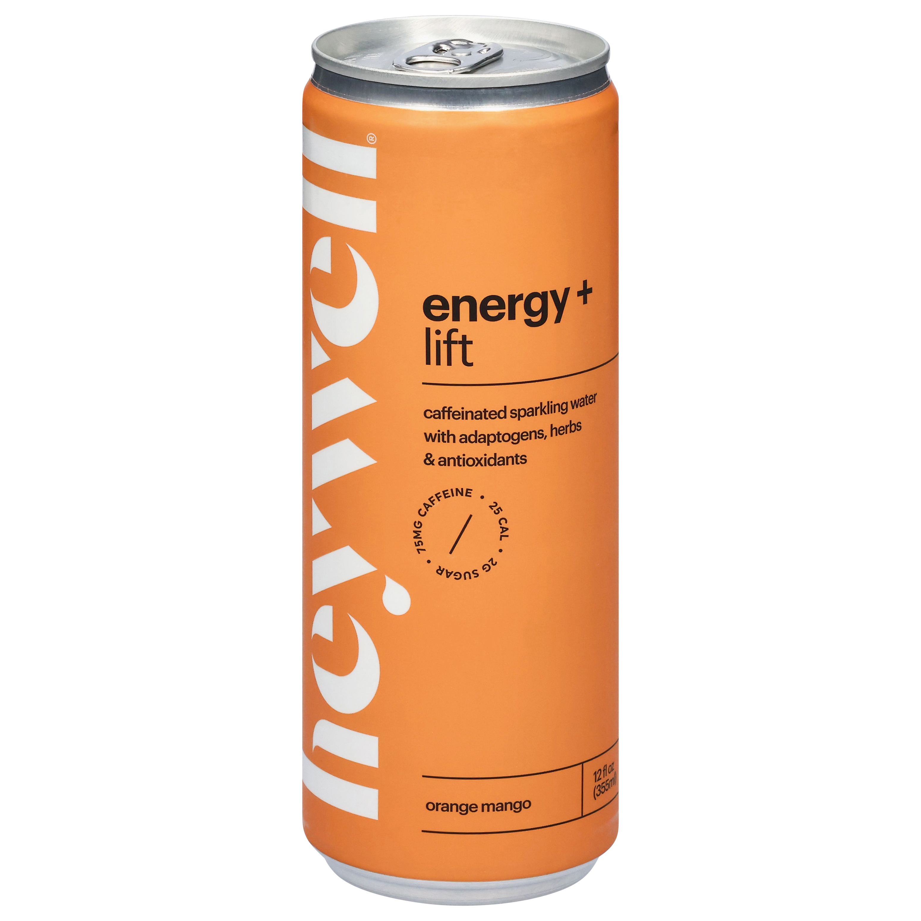 Heywell Energy + Lift Caffeinated Orange Mango Sparkling Water
