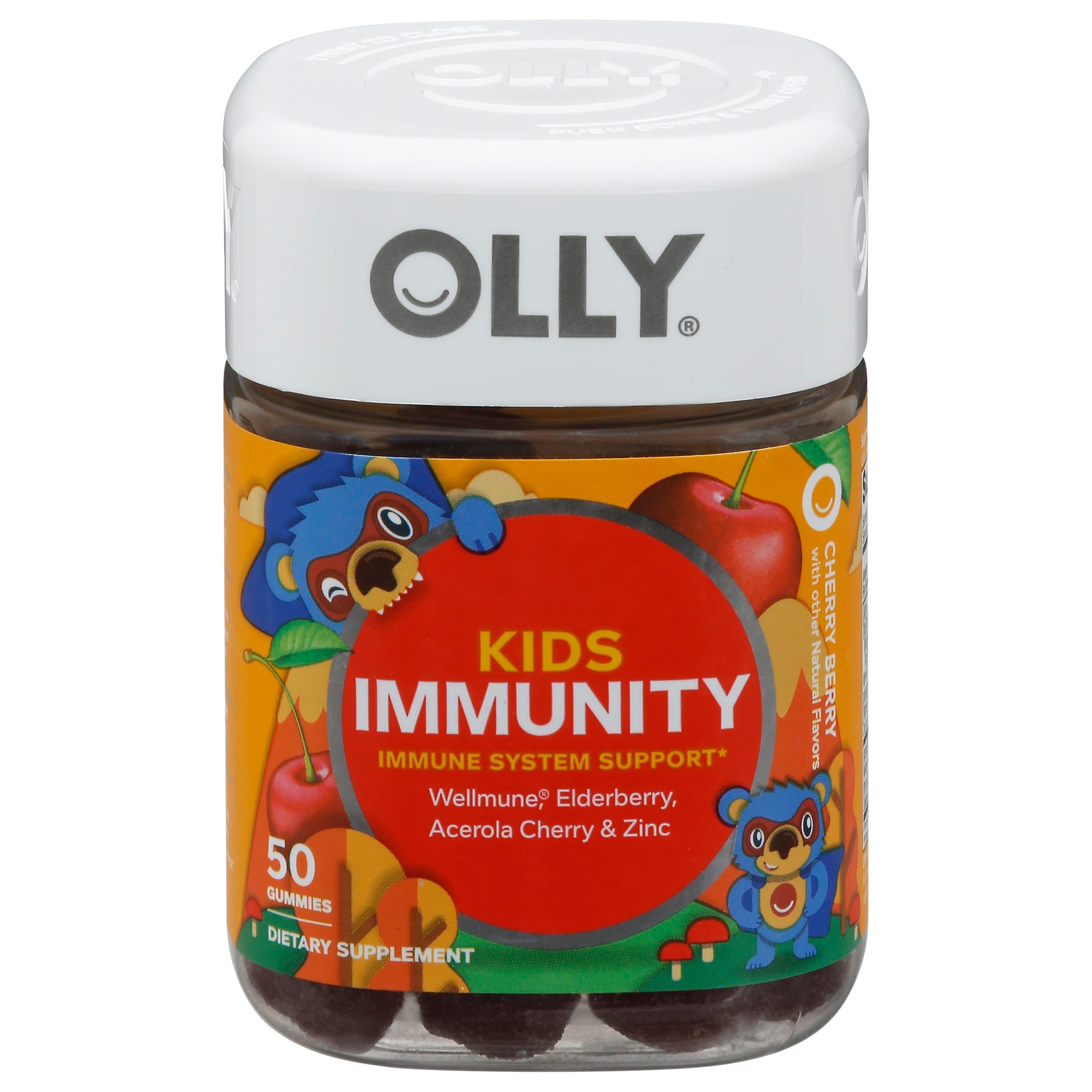 Olly Kids Cherry Berry Immunity 50 Gummies