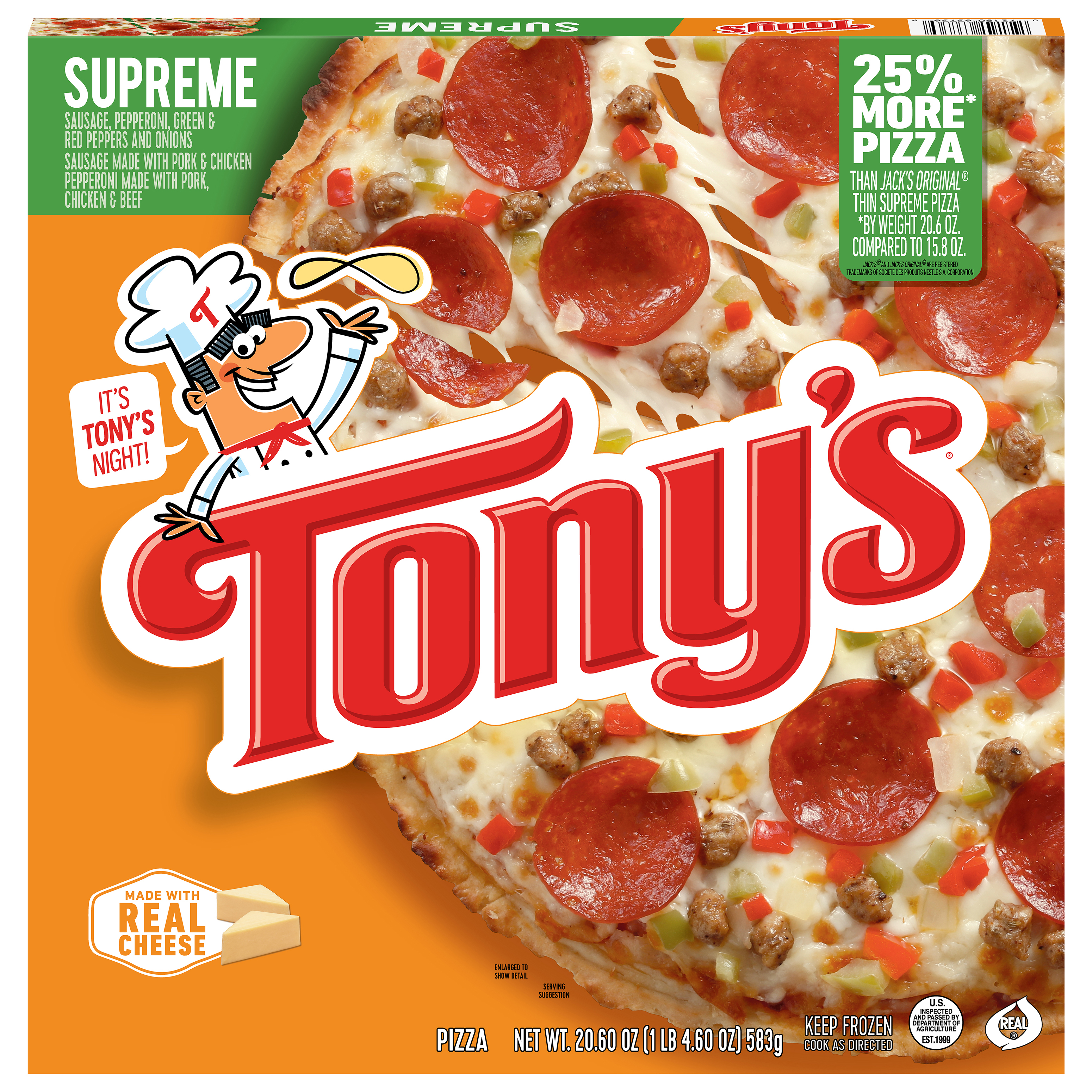 Tony's Pizzeria Style Supreme Pizza 20.6 oz