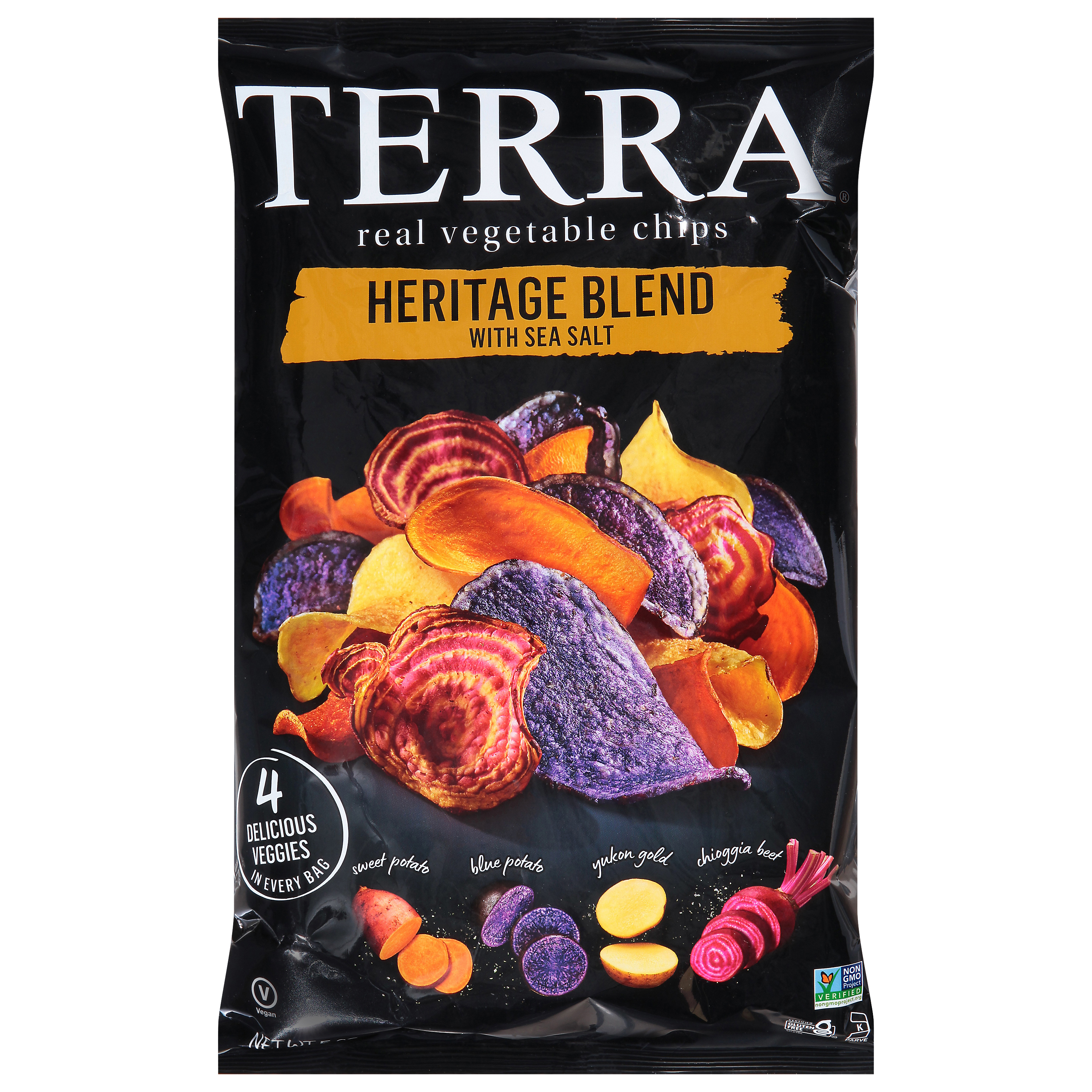 Terra Heritage Blend Sea Salt Real Vegetable Chips 5 oz. Bag
