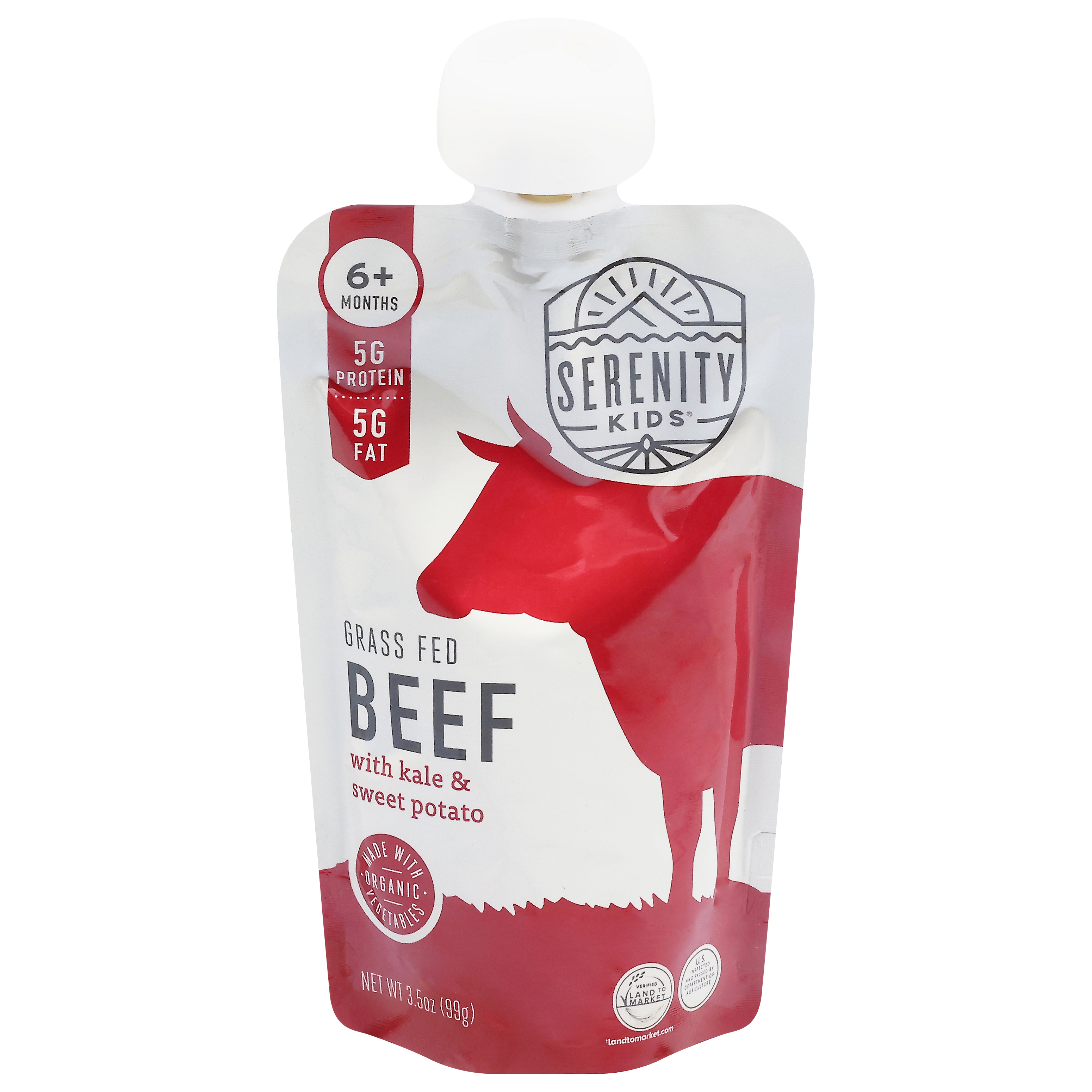 Serenity Kids 6+ Months Grass Fed Beef with Kale & Sweet Potato