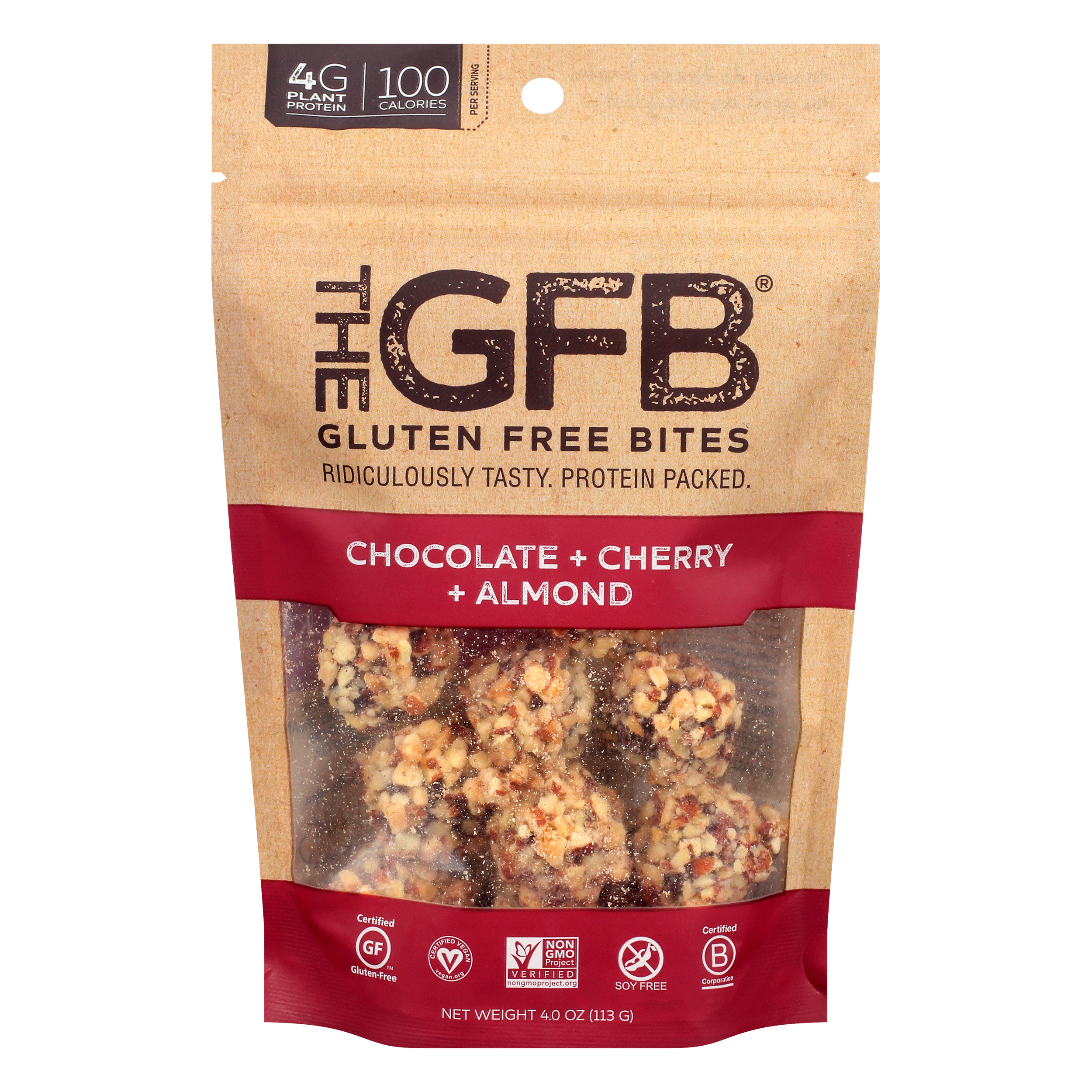 The GFB Gluten Free Chocolate + Cherry + Almond Bites