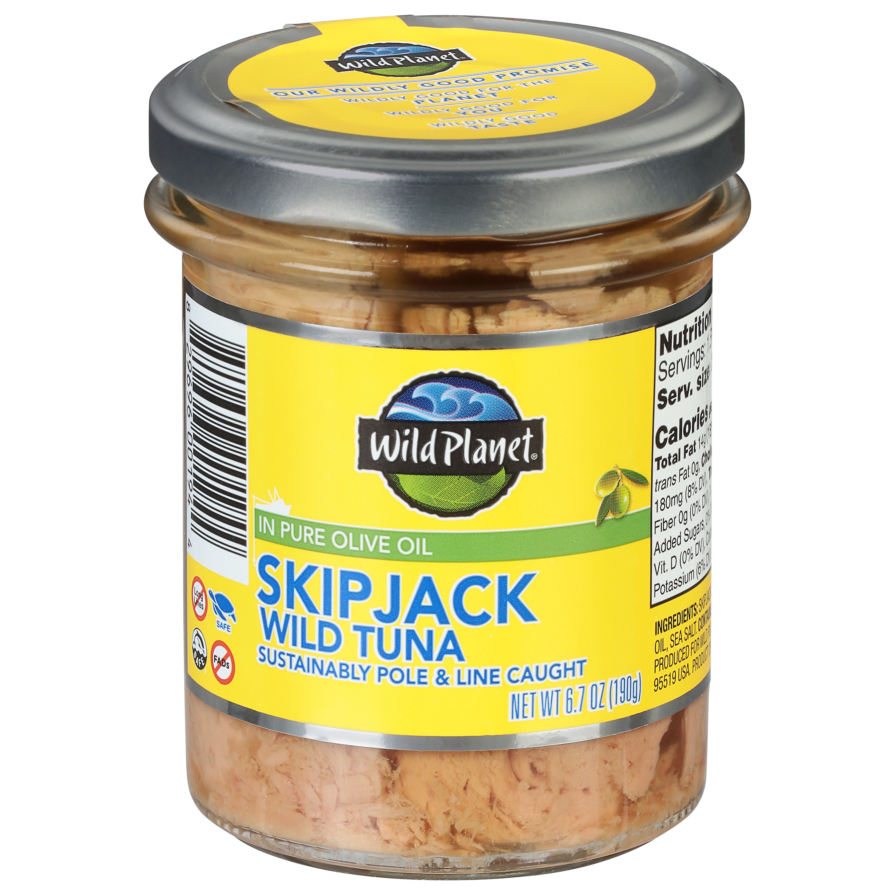Wild Planet Skipjack Wild Tuna in Pure Olive Oil