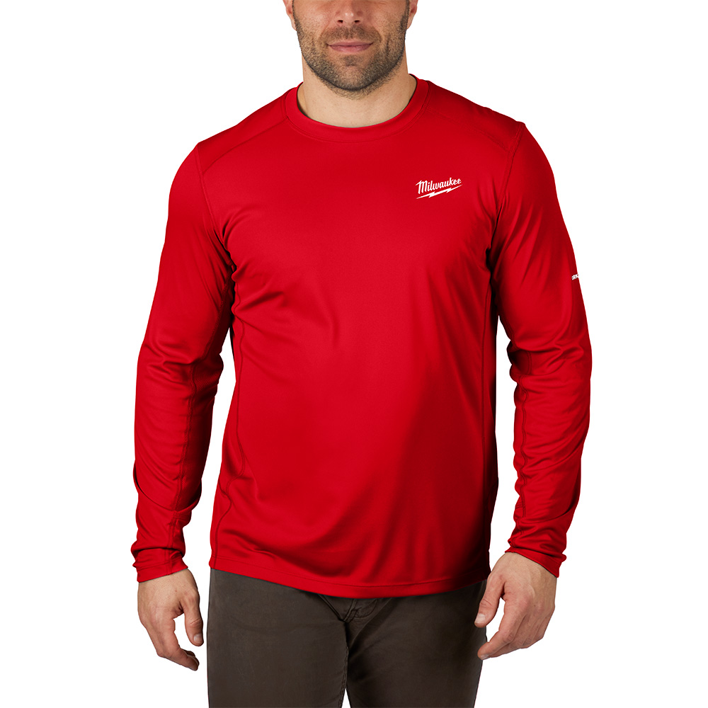 WORKSKIN Lightweight Performance Shirt - Long Sleeve - Red M