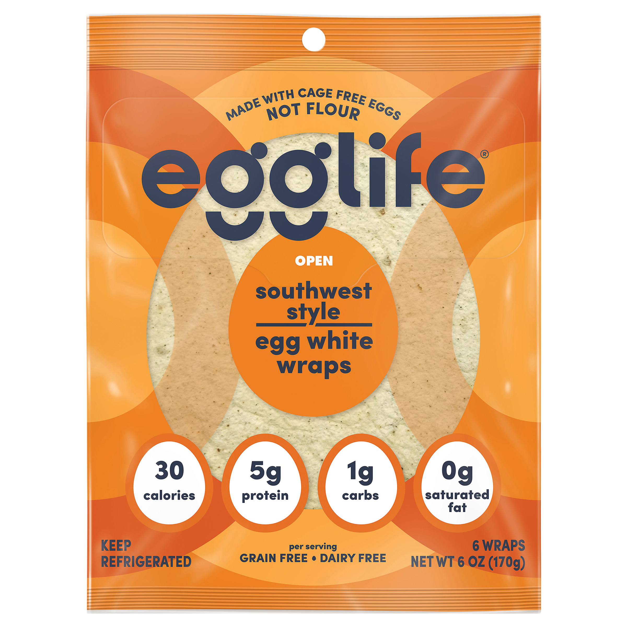 Egglife Southwest Style Egg White Wraps