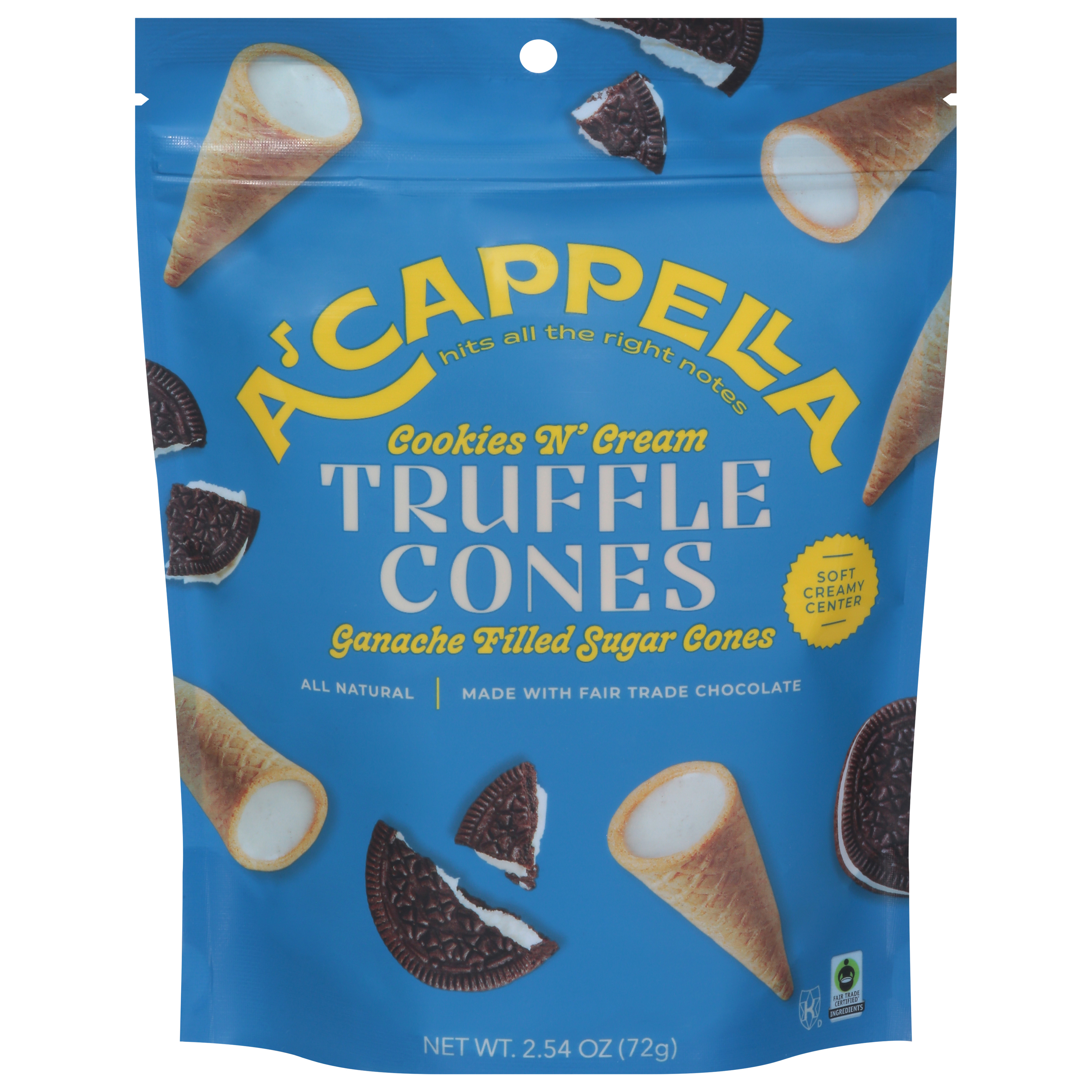 A'Cappella Cookies N' Cream Truffles Cones