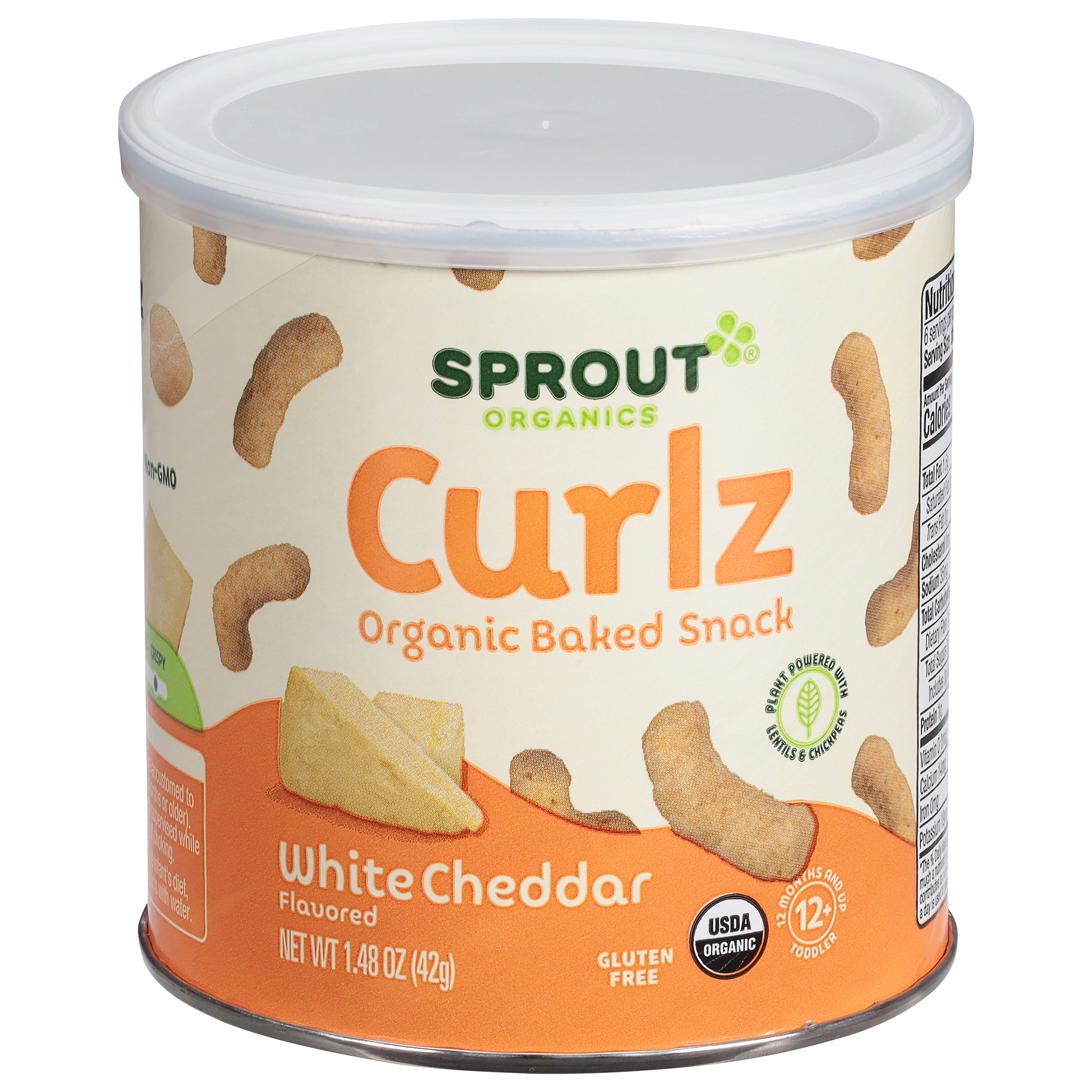 Sprout Organics Organic Curls White Cheddar Flavored Baked Snack