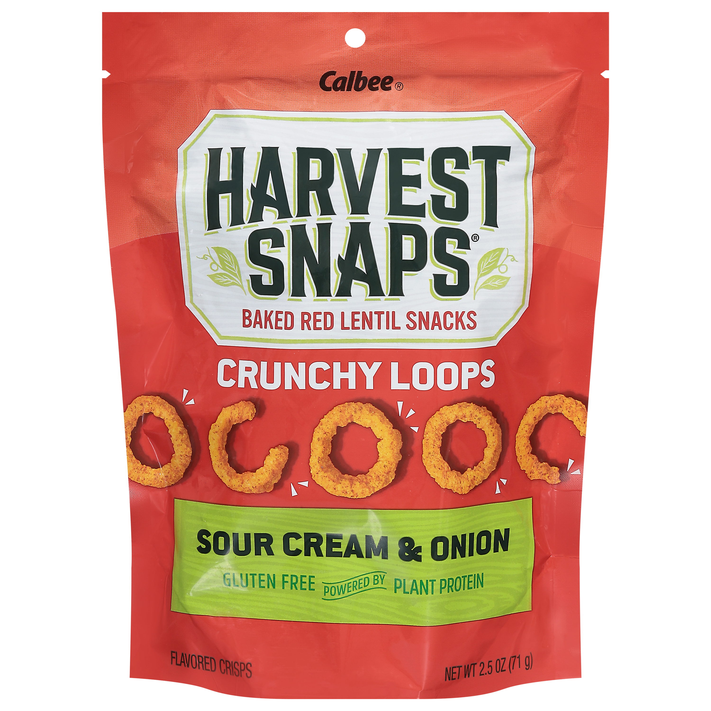 Harvest Snaps Crunchy Loops Sour Cream & Onion Flavored Crisps